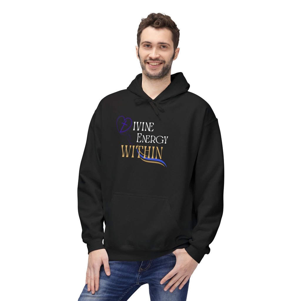 Divine Energy Within Hoodie – Unisex Spiritual Cozy  Sweatshirt, Faith & Light Collection, Inspirational Spiritual Apparel,  Motivational Gift