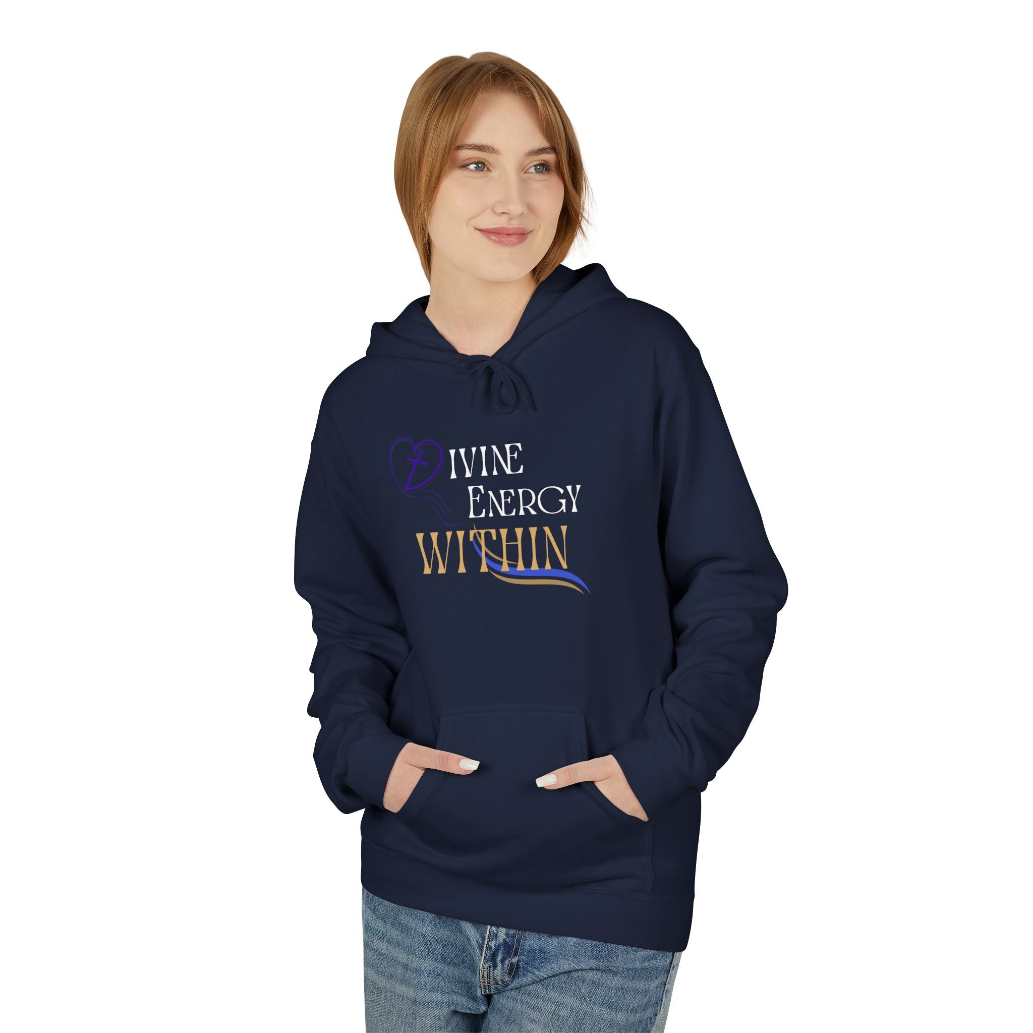 Divine Energy Within Hoodie – Unisex Spiritual Cozy  Sweatshirt, Faith & Light Collection, Inspirational Spiritual Apparel,  Motivational Gift