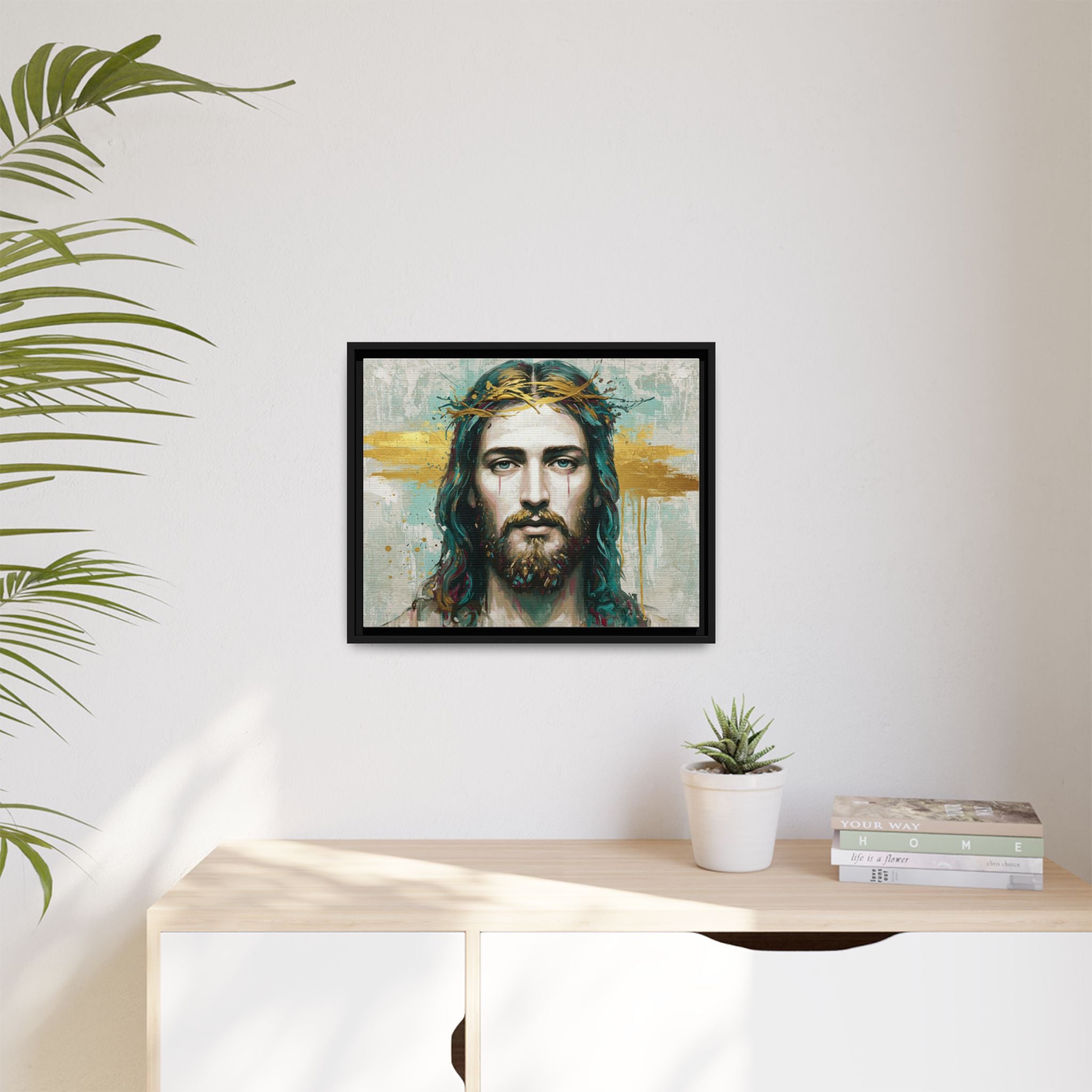 Jesus Face Framed Matte Canvas Art - Multi-Color Religious Wall Decor, Unique Gift for Faith Lovers, Home Decoration, Christian Art, [...]