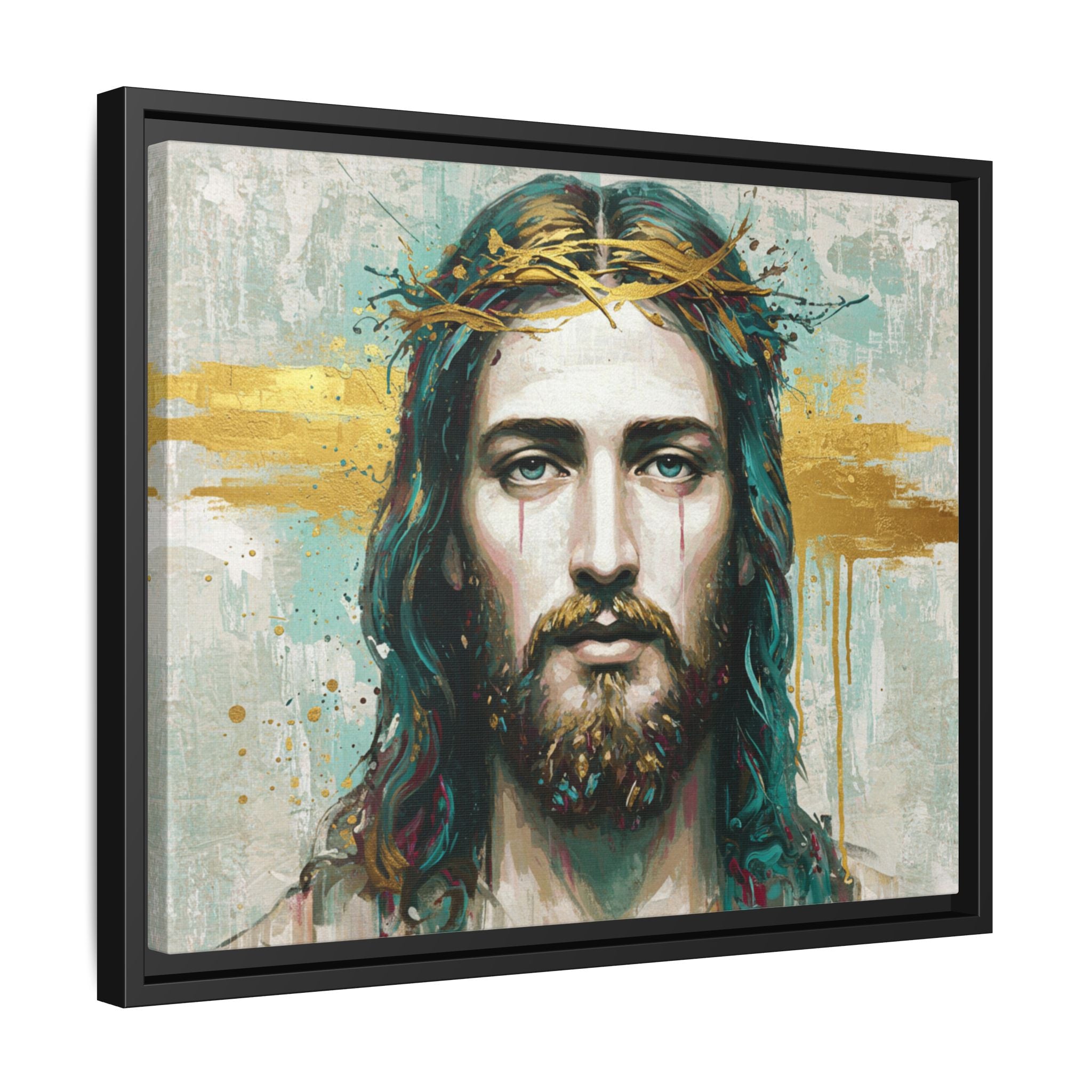 Jesus Face Framed Matte Canvas Art - Multi-Color Religious Wall Decor, Unique Gift for Faith Lovers, Home Decoration, Christian Art, [...]