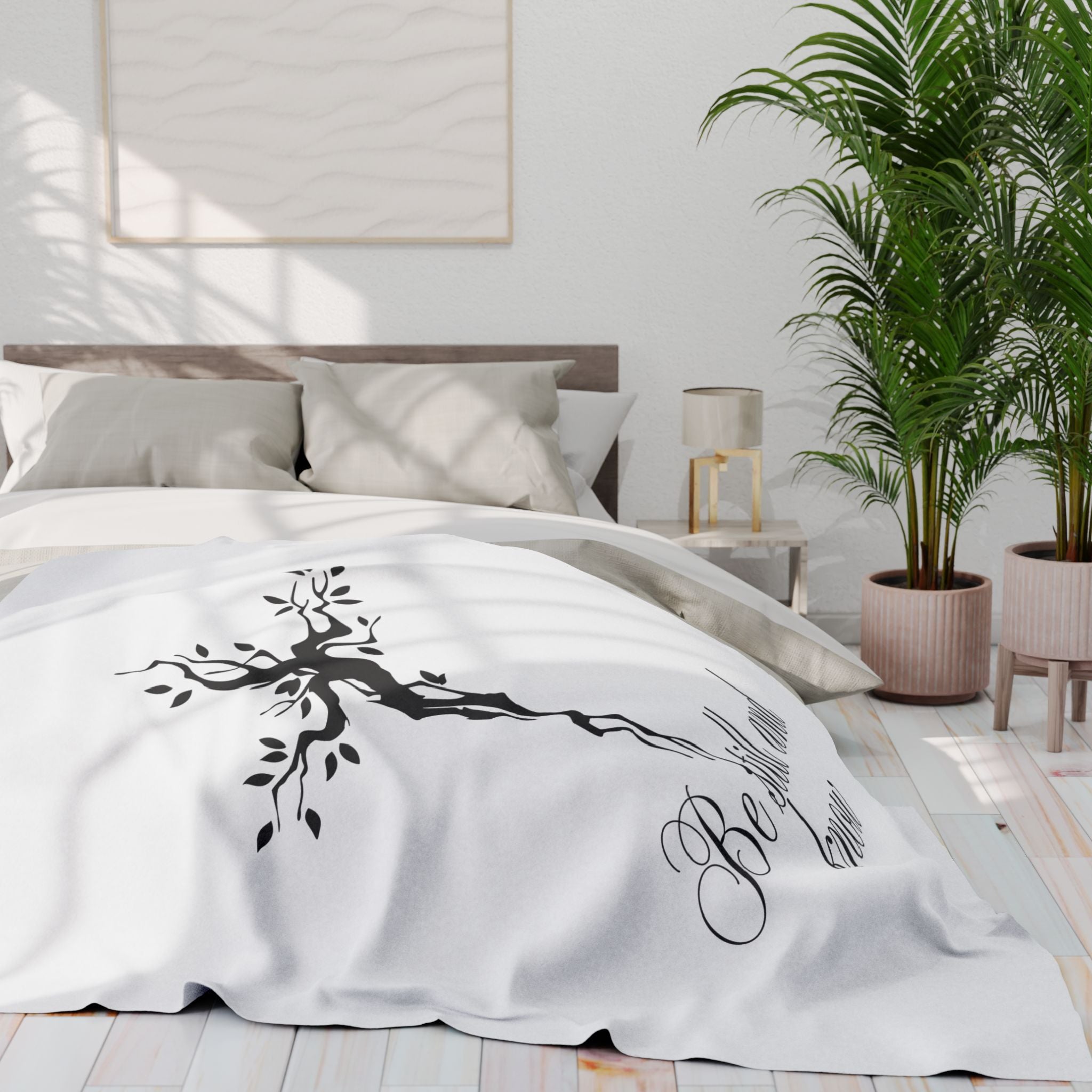 Be Still and Know – Bible Verse Blanket, Christian Faith Fleece Throw for Calm, Peaceful Living & Inspiration