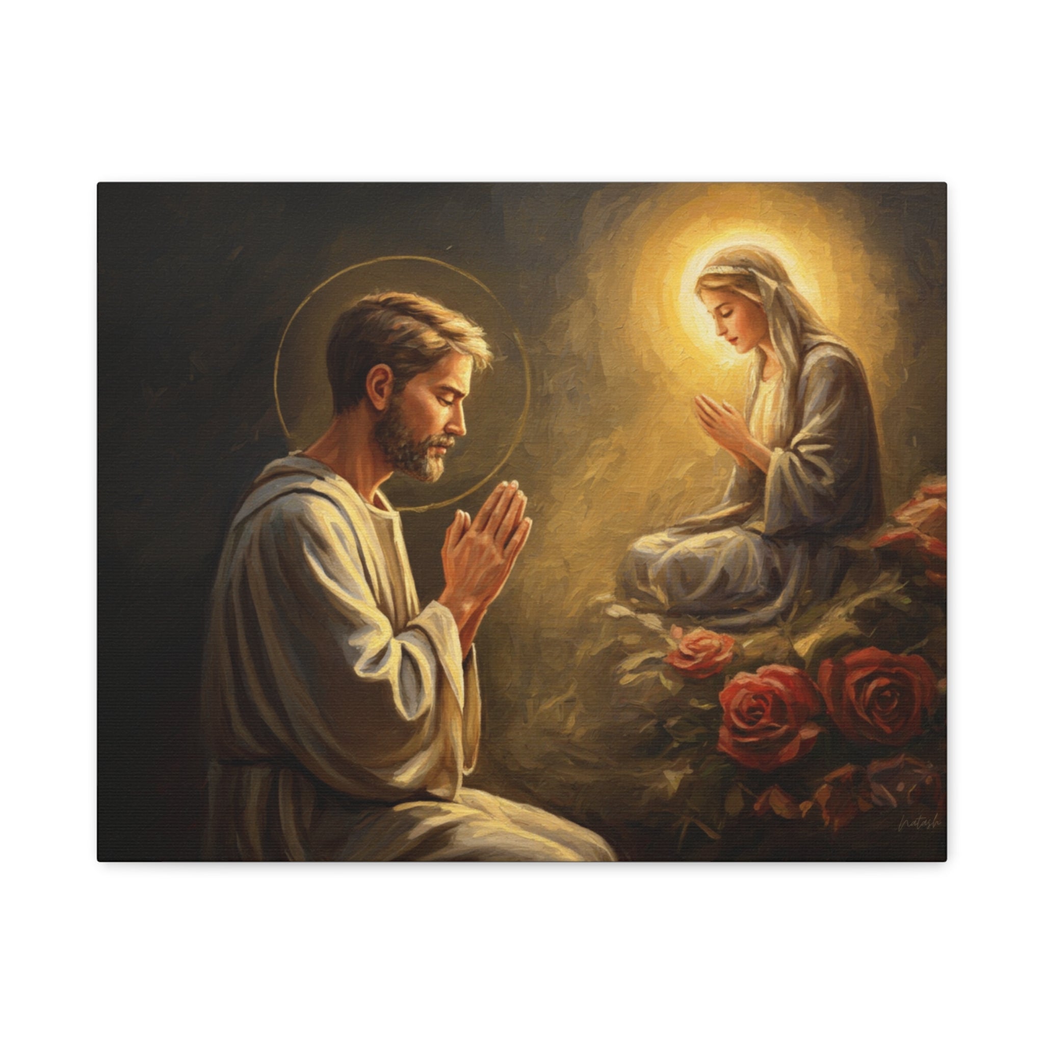 Faith-Inspired Matte Canvas Art, Spiritual Wall Decor, Prayer Artwork, Religious Gift, Home Blessing, Christian Decor