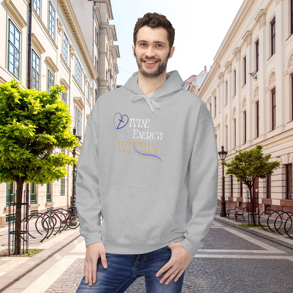 Divine Energy Within Hoodie – Unisex Spiritual Cozy  Sweatshirt, Faith & Light Collection, Inspirational Spiritual Apparel,  Motivational Gift