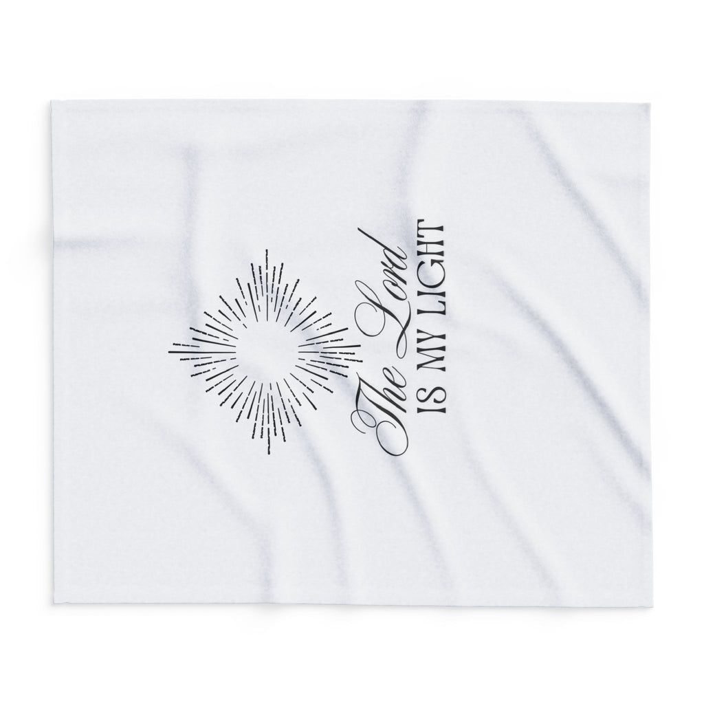 The Lord Is My Light – Bible Verse Blanket, Christian Faith Fleece Throw for Hope, Strength & Peaceful Inspiration