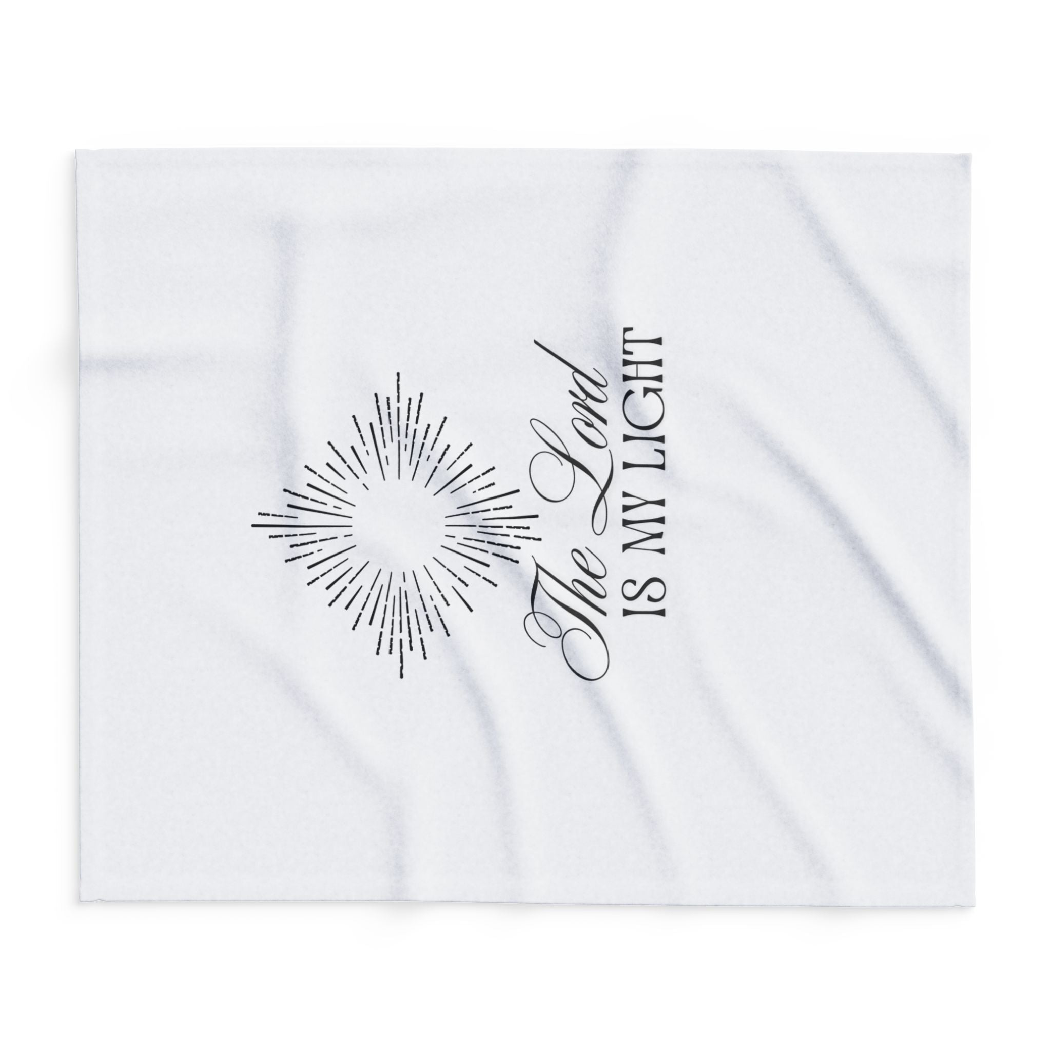 The Lord Is My Light – Bible Verse Blanket, Christian Faith Fleece Throw for Hope, Strength & Peaceful Inspiration