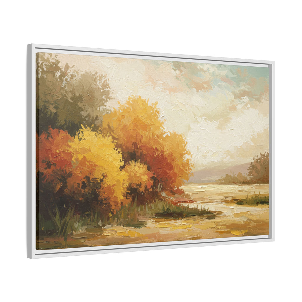 Autumn Landscape Framed Canvas Print, Perfect for Home Decor, Original Art, Gift for Nature Lovers, Wall Art, Fall Decor