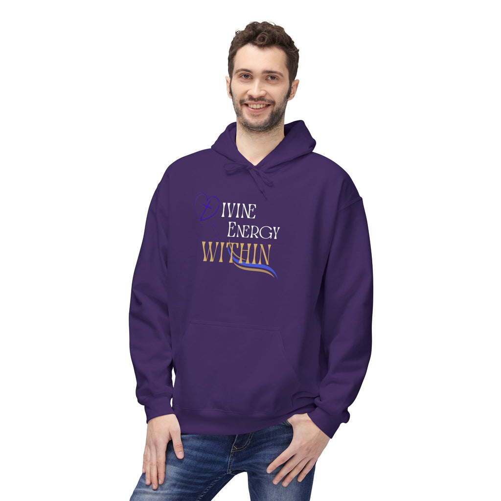 Divine Energy Within Hoodie – Unisex Spiritual Cozy  Sweatshirt, Faith & Light Collection, Inspirational Spiritual Apparel,  Motivational Gift