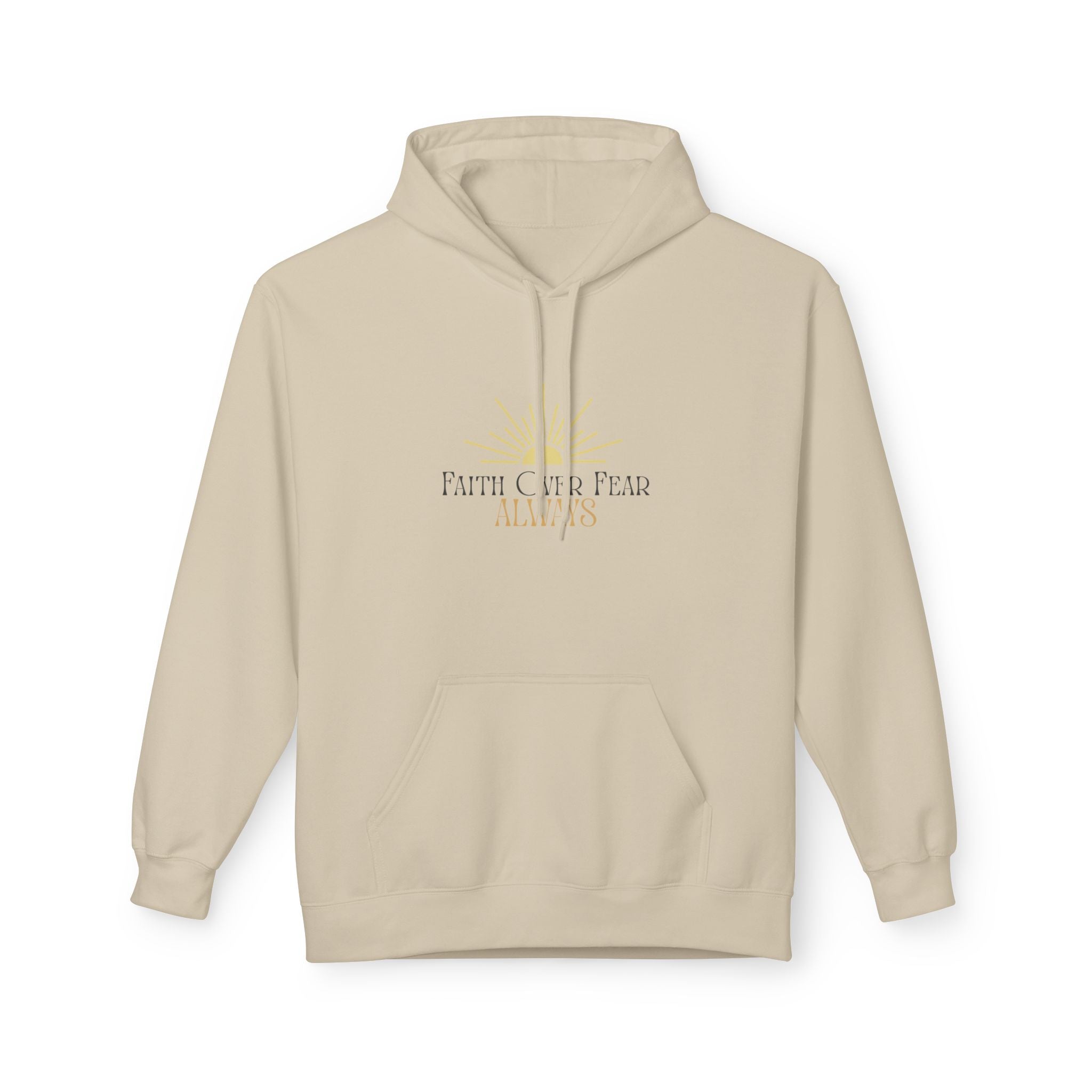 Faith Over Fear Hoodie, Inspirational Apparel, Unisex Hoodie, Cozy Sweatshirt, Motivational Gift