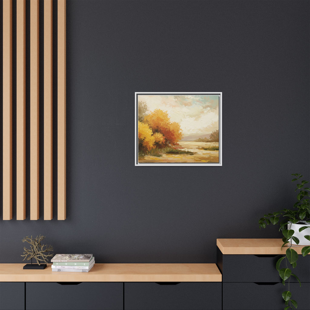 Autumn Landscape Framed Canvas Print, Perfect for Home Decor, Original Art, Gift for Nature Lovers, Wall Art, Fall Decor