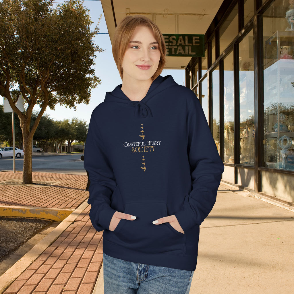 Grateful Heart Society Hoodie – Unisex Faith & Gratitude  Cozy Sweatshirt, Inspirational Spiritual Apparel,  Motivational Gift