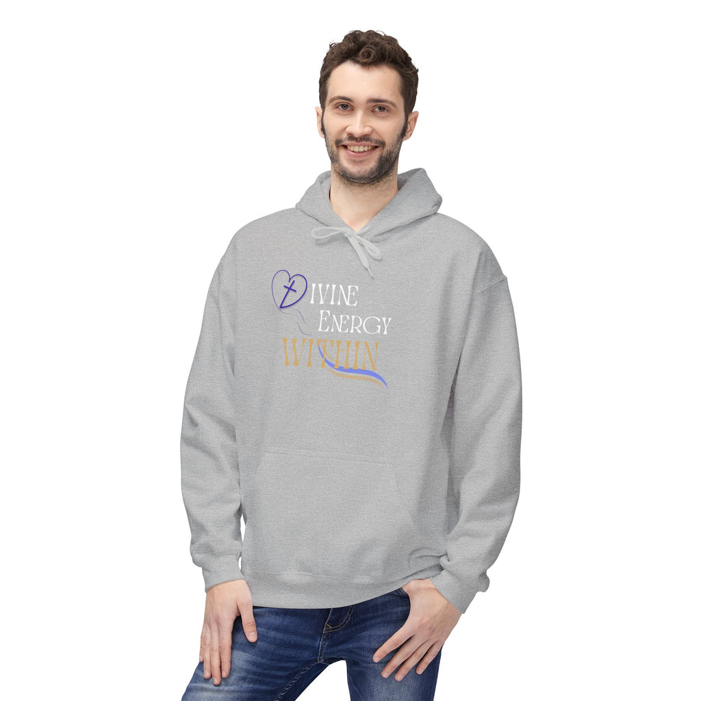 Divine Energy Within Hoodie – Unisex Spiritual Cozy  Sweatshirt, Faith & Light Collection, Inspirational Spiritual Apparel,  Motivational Gift