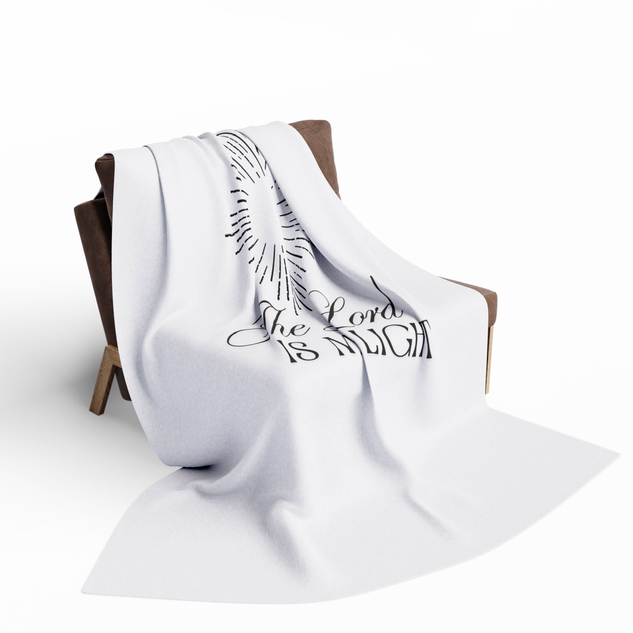 The Lord Is My Light – Bible Verse Blanket, Christian Faith Fleece Throw for Hope, Strength & Peaceful Inspiration