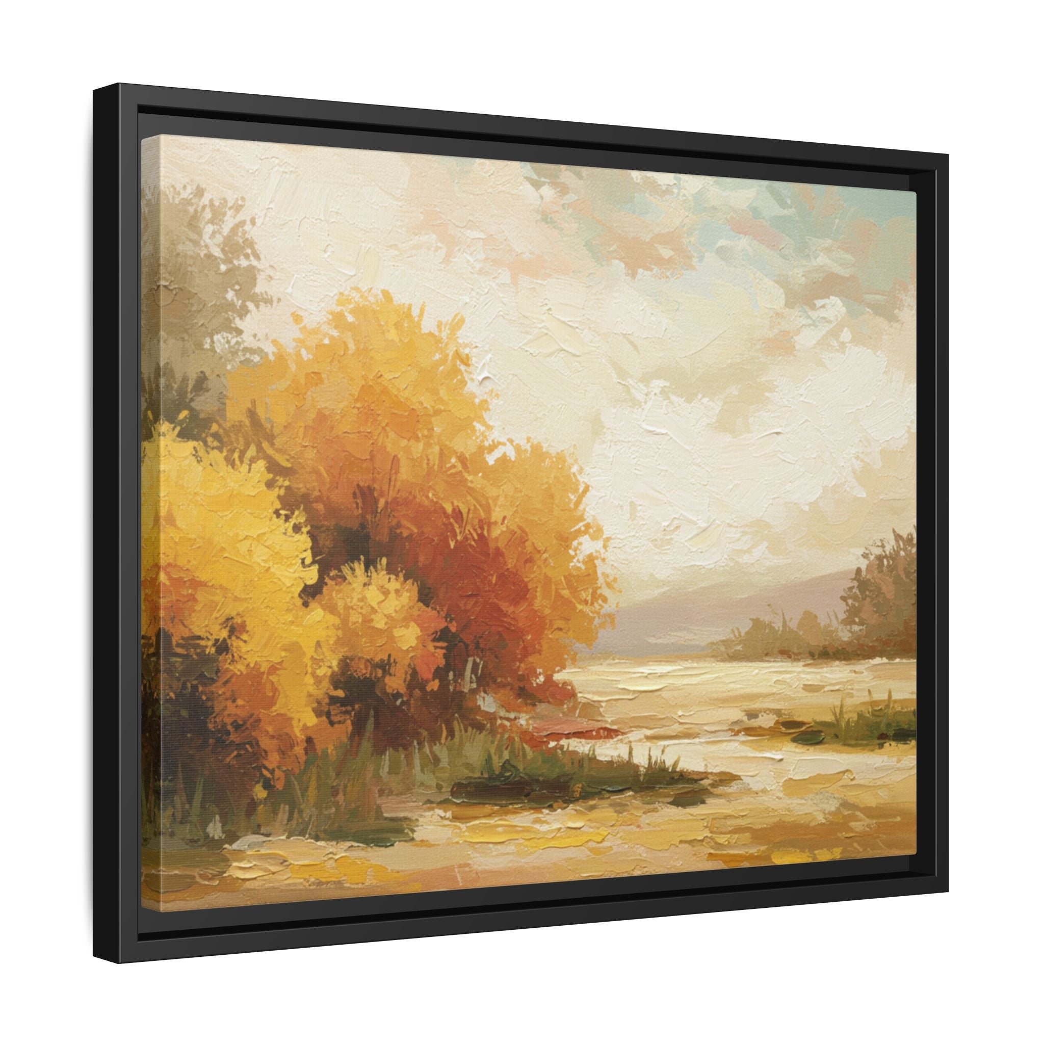 Autumn Landscape Framed Canvas Print, Perfect for Home Decor, Original Art, Gift for Nature Lovers, Wall Art, Fall Decor