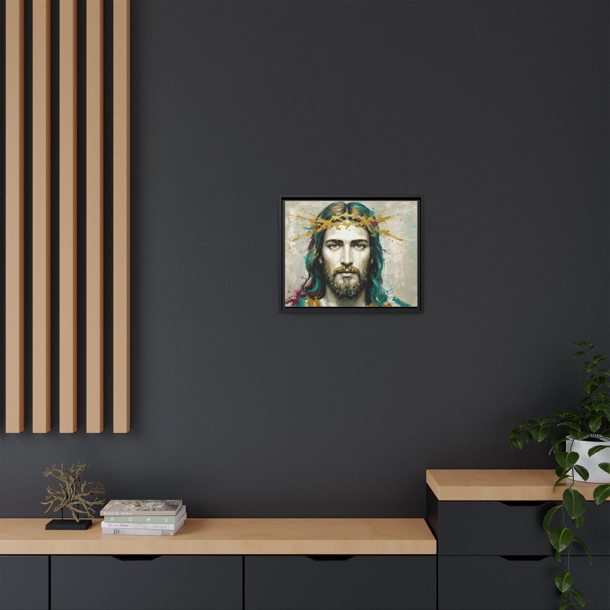 Jesus Face Framed Matte Canvas Art - Multi-Color Religious Wall Decor, Unique Gift for Faith Lovers, Home Decoration, Christian Art, [...]