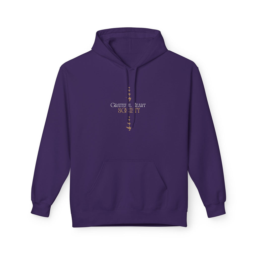 Grateful Heart Society Hoodie – Unisex Faith & Gratitude  Cozy Sweatshirt, Inspirational Spiritual Apparel,  Motivational Gift