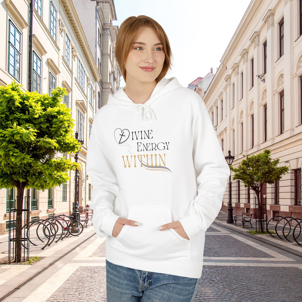 Divine Energy Within Hoodie – Unisex Spiritual Cozy  Sweatshirt, Faith & Light Collection, Inspirational Spiritual Apparel,  Motivational Gift