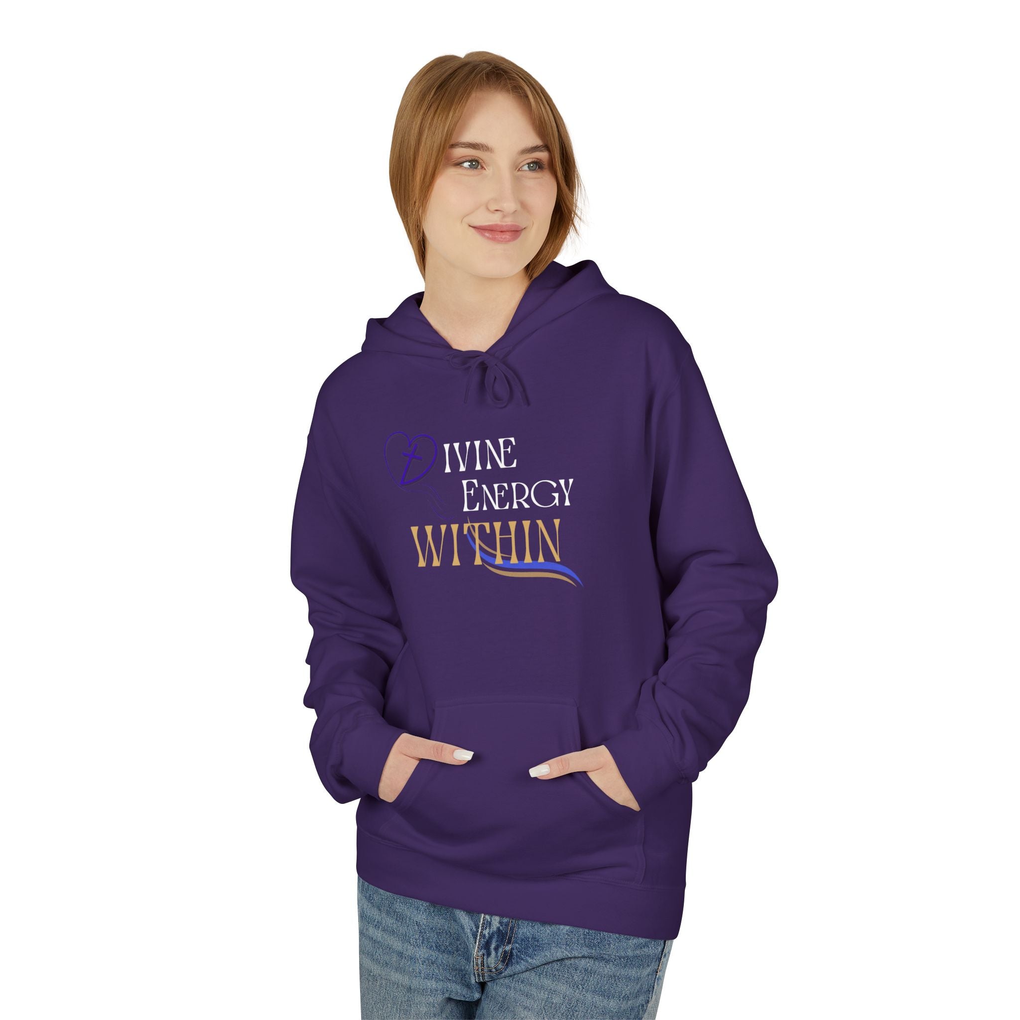 Divine Energy Within Hoodie – Unisex Spiritual Cozy  Sweatshirt, Faith & Light Collection, Inspirational Spiritual Apparel,  Motivational Gift
