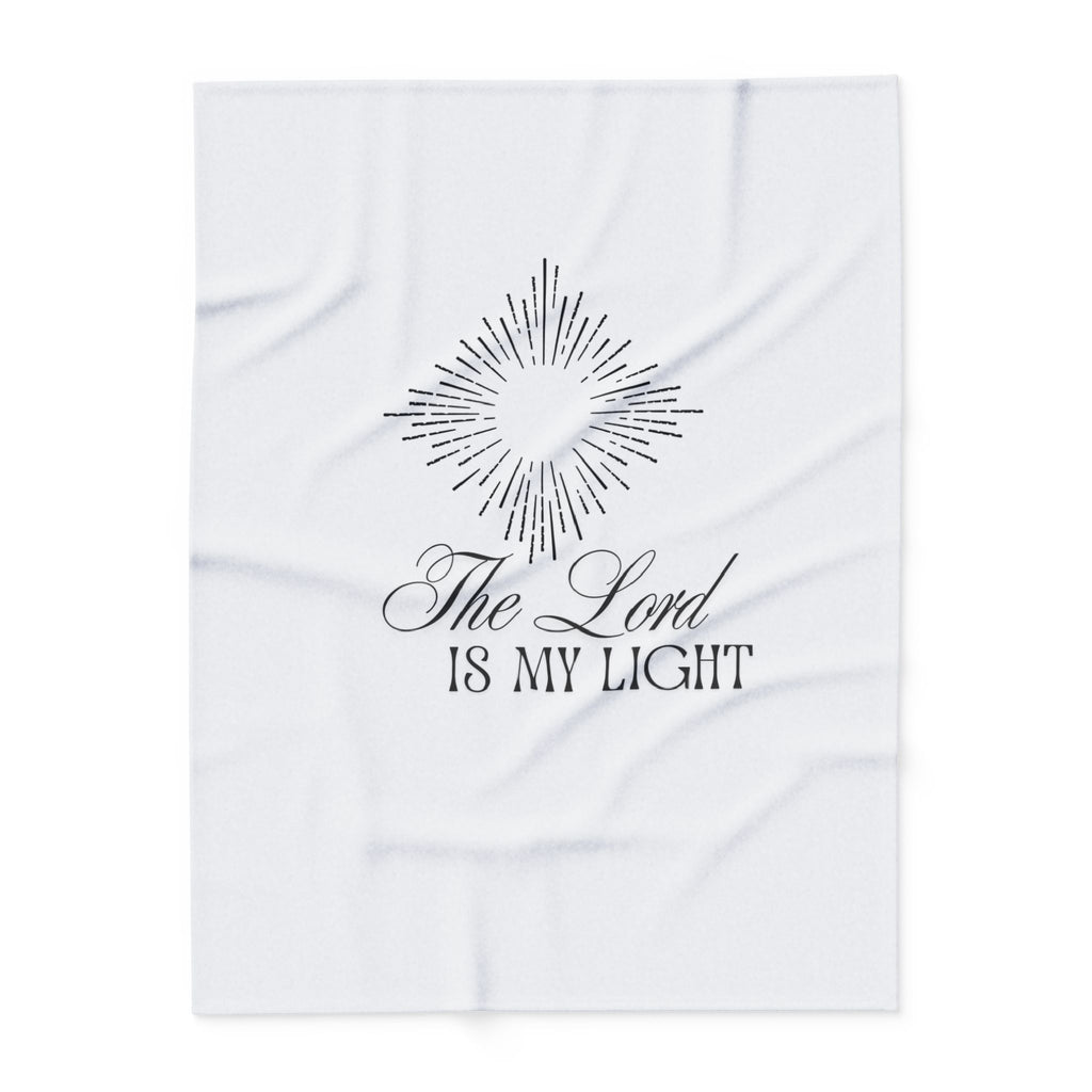 The Lord Is My Light – Bible Verse Blanket, Christian Faith Fleece Throw for Hope, Strength & Peaceful Inspiration