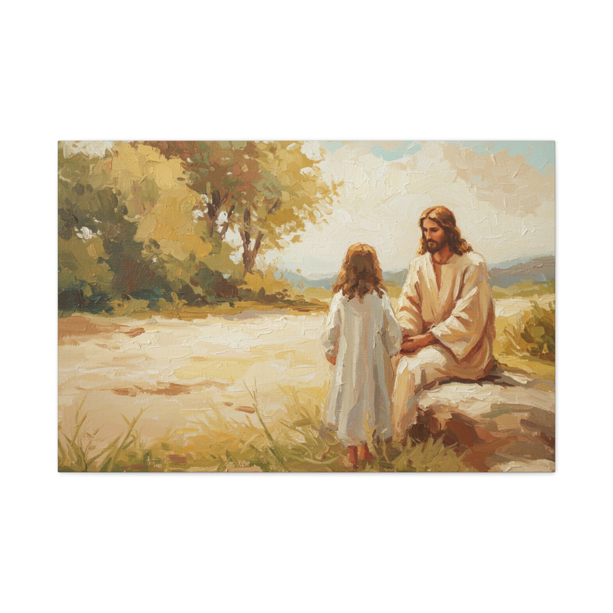 Framed Religious Art Print, Inspirational Home Decor, Jesus and Child Canvas, Spiritual Gift, Wall Art for Faith Lovers