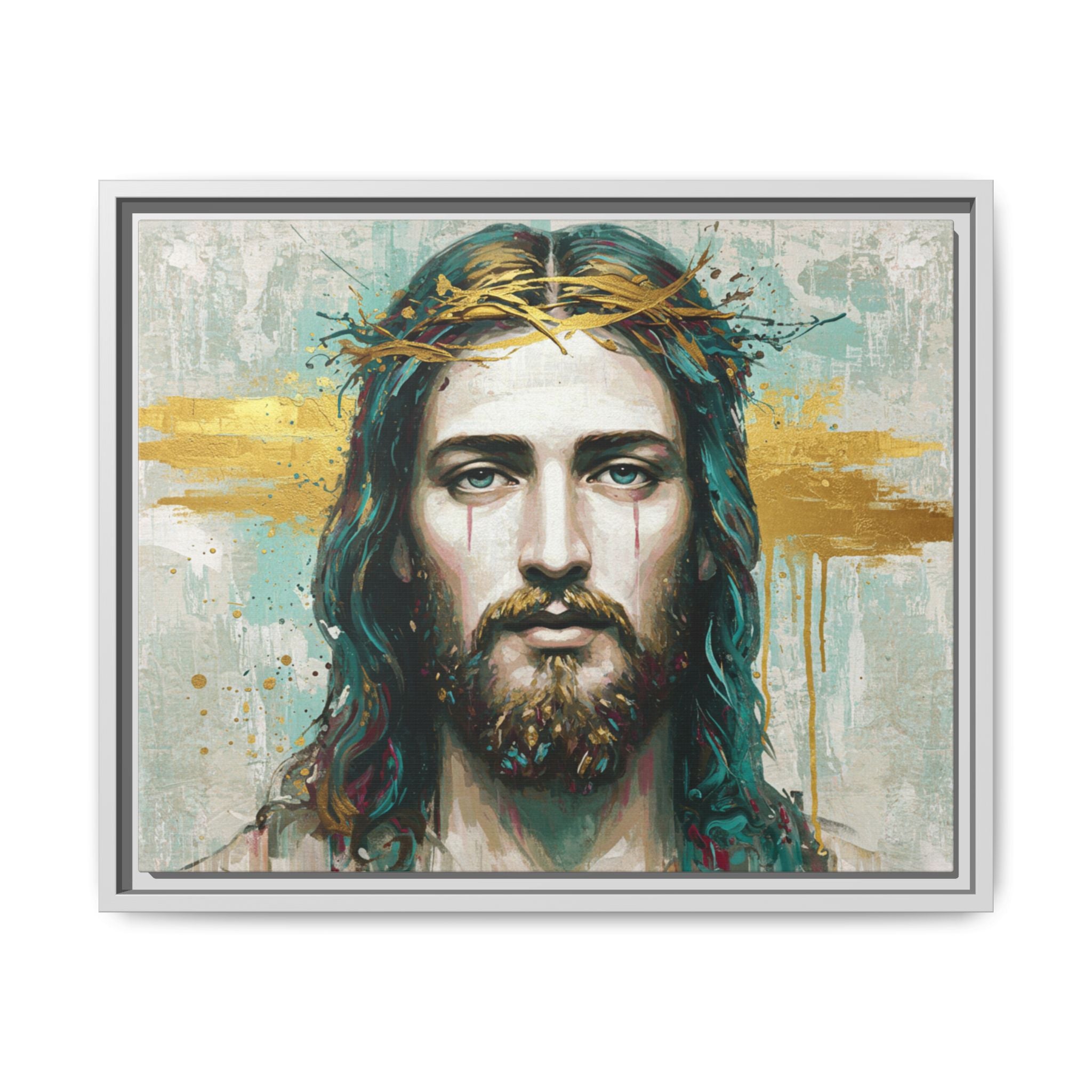 Jesus Face Framed Matte Canvas Art - Multi-Color Religious Wall Decor, Unique Gift for Faith Lovers, Home Decoration, Christian Art, [...]