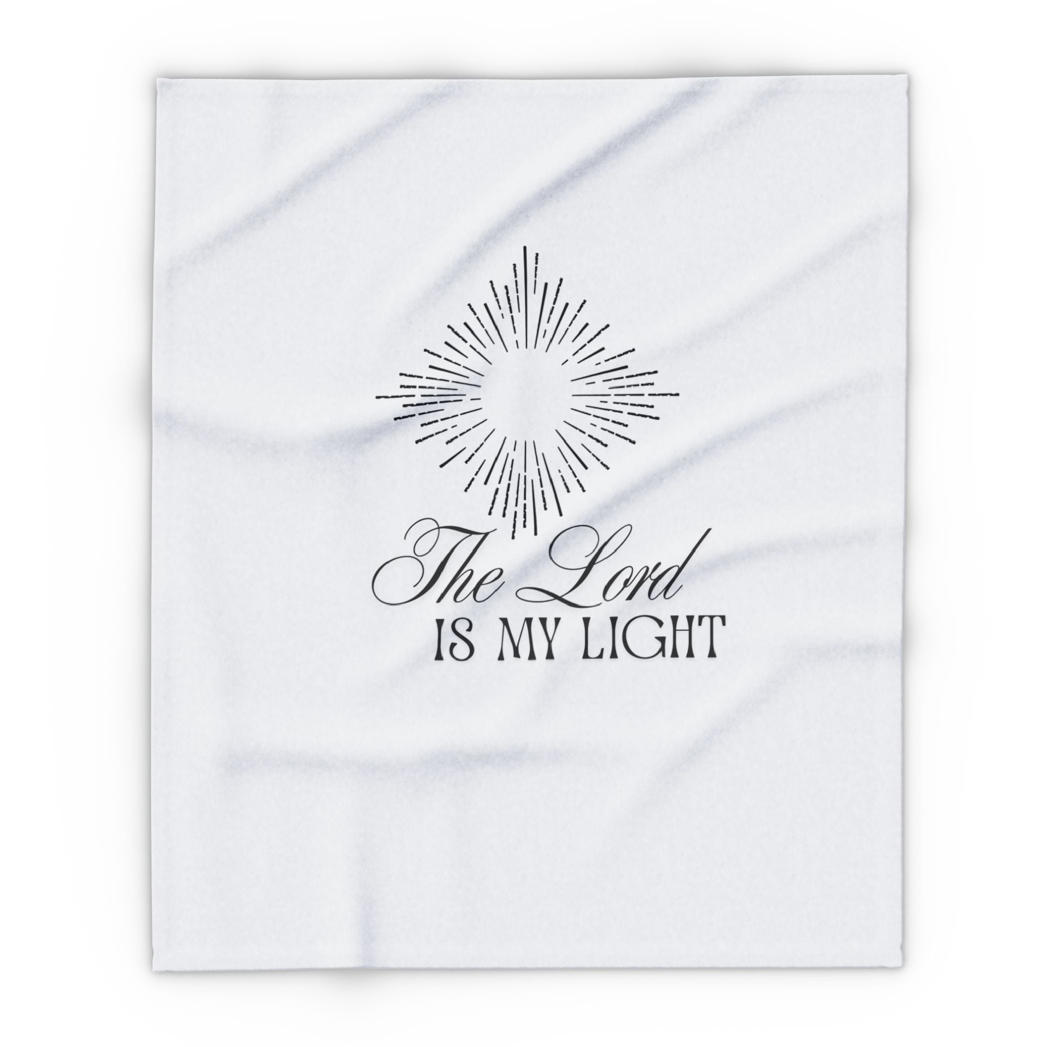 The Lord Is My Light – Bible Verse Blanket, Christian Faith Fleece Throw for Hope, Strength & Peaceful Inspiration