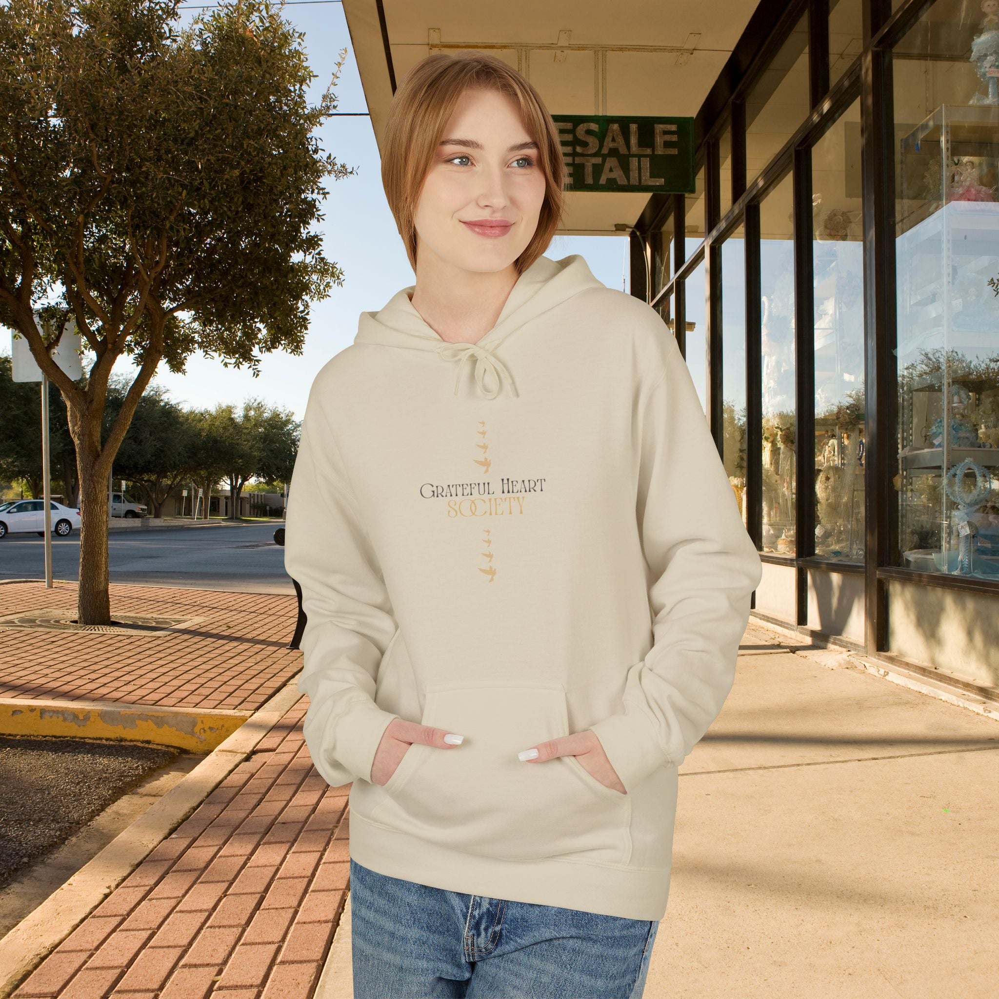 Grateful Heart Society Hoodie – Unisex Faith & Gratitude  Cozy Sweatshirt, Inspirational Spiritual Apparel,  Motivational Gift