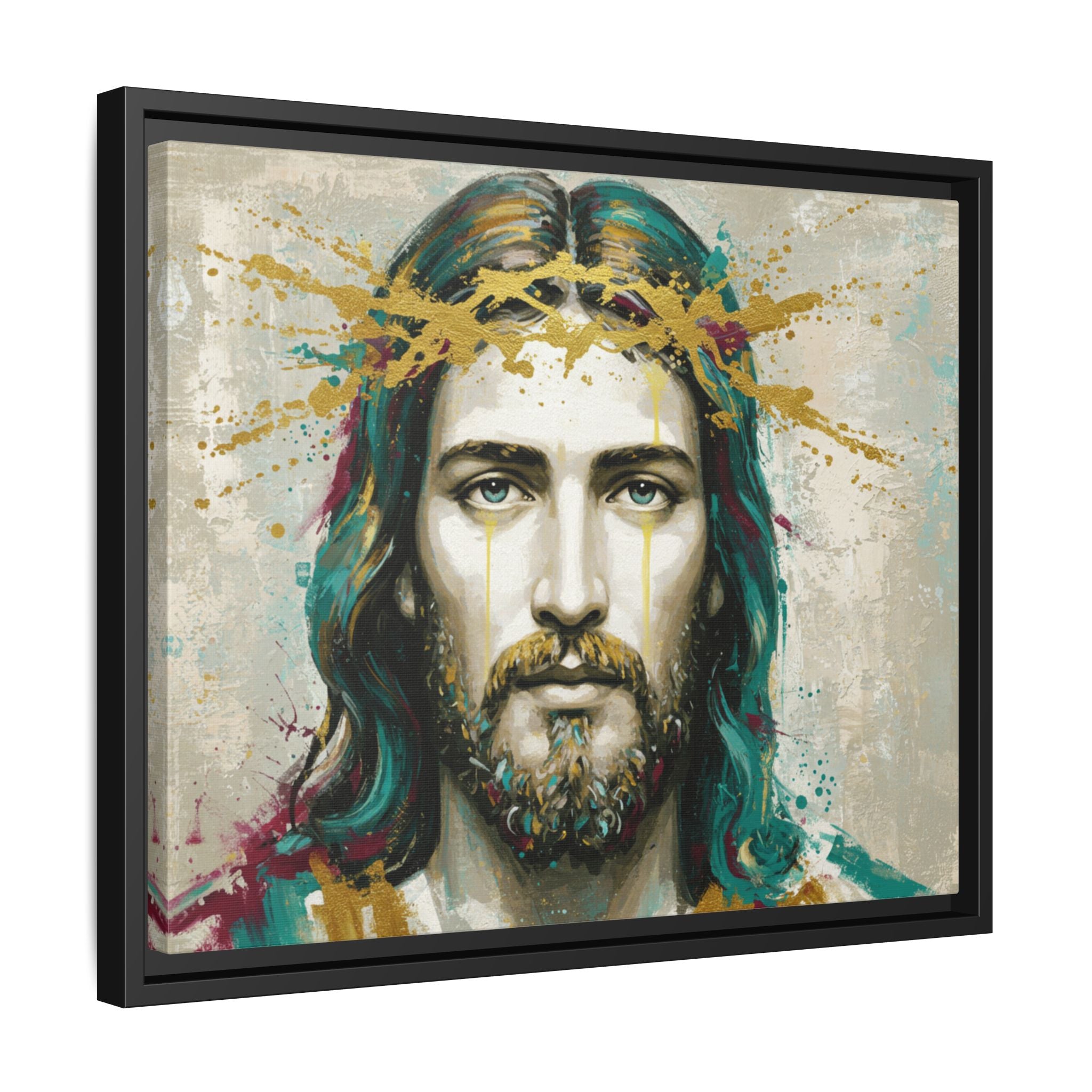 Jesus Face Framed Matte Canvas Art - Multi-Color Religious Wall Decor, Unique Gift for Faith Lovers, Home Decoration, Christian Art, [...]
