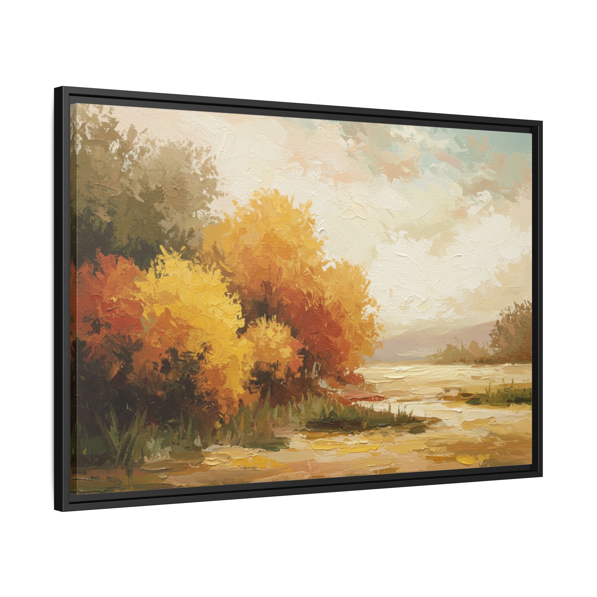 Autumn Landscape Framed Canvas Print, Perfect for Home Decor, Original Art, Gift for Nature Lovers, Wall Art, Fall Decor