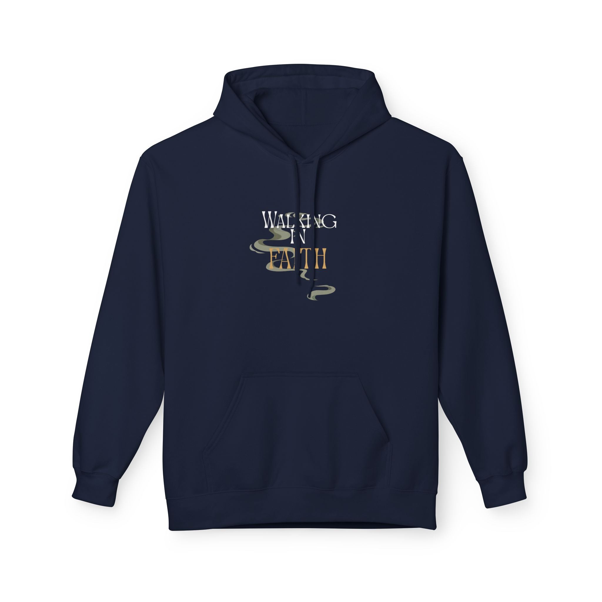 Walking in Faith Hoodie – Minimalist Unisex Sweatshirt, Christian Inspiration & Comfort ,  Inspirational Spiritual Apparel,  Motivational Gift