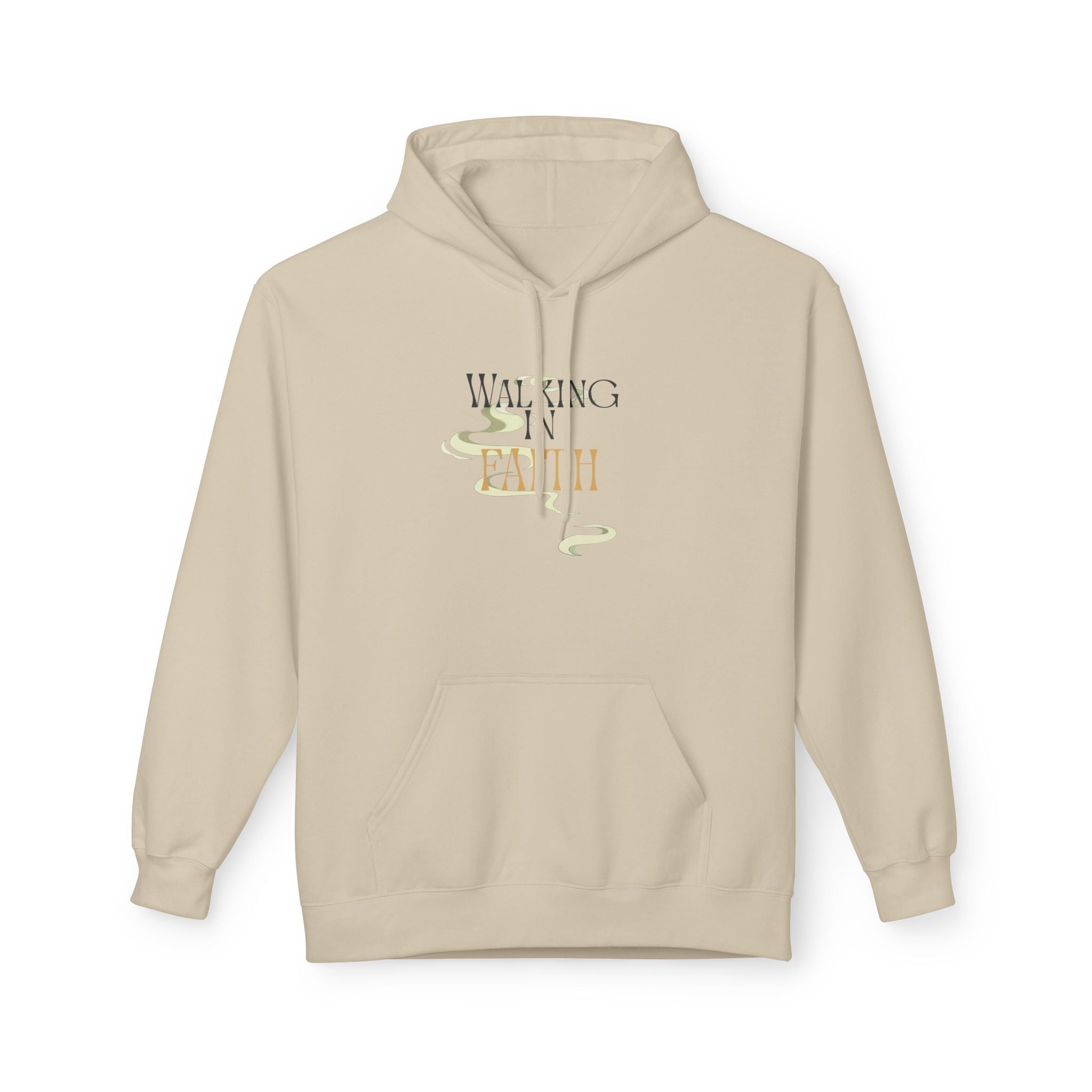Walking in Faith Hoodie – Minimalist Unisex Sweatshirt, Christian Inspiration & Comfort ,  Inspirational Spiritual Apparel,  Motivational Gift