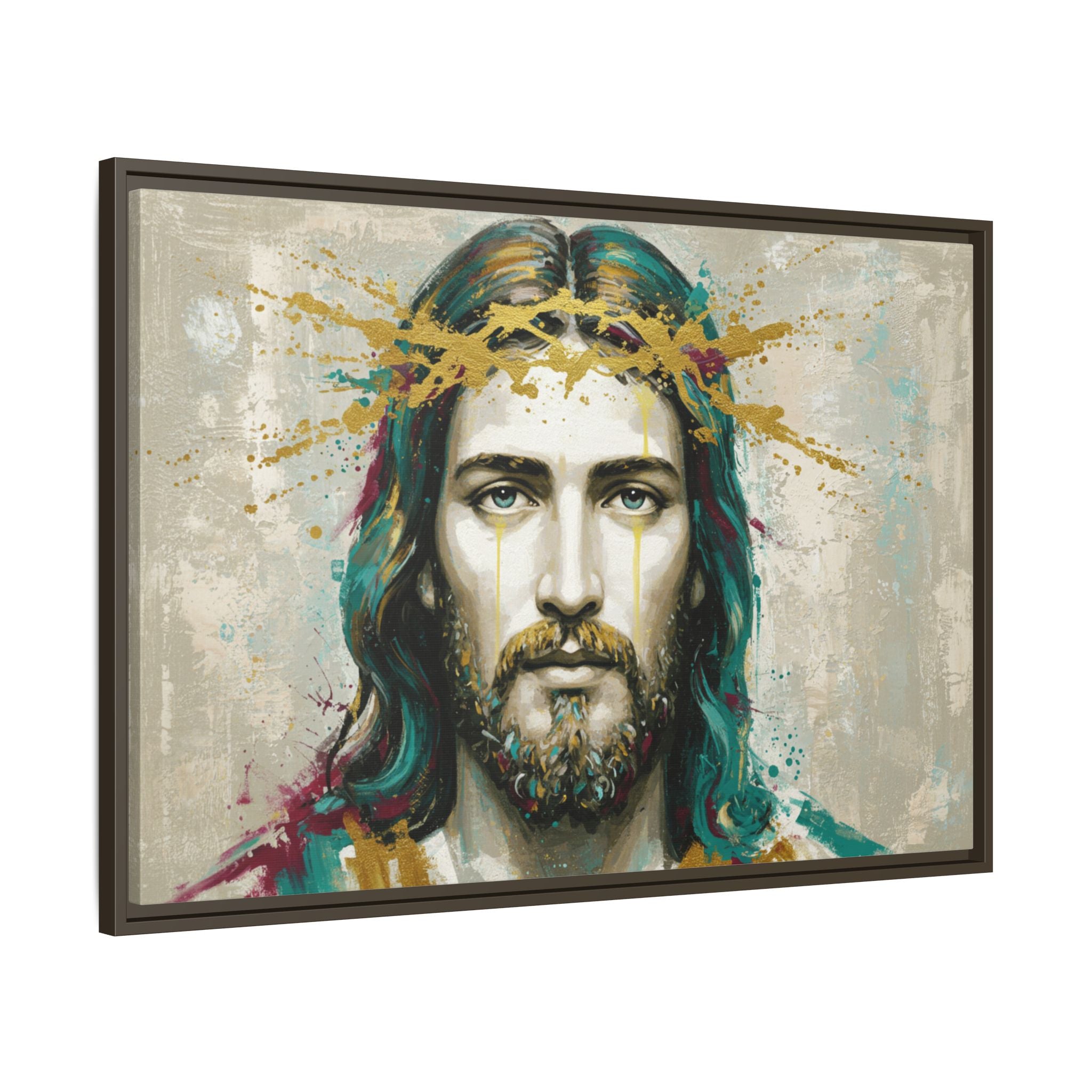 Jesus Face Framed Matte Canvas Art - Multi-Color Religious Wall Decor, Unique Gift for Faith Lovers, Home Decoration, Christian Art, [...]