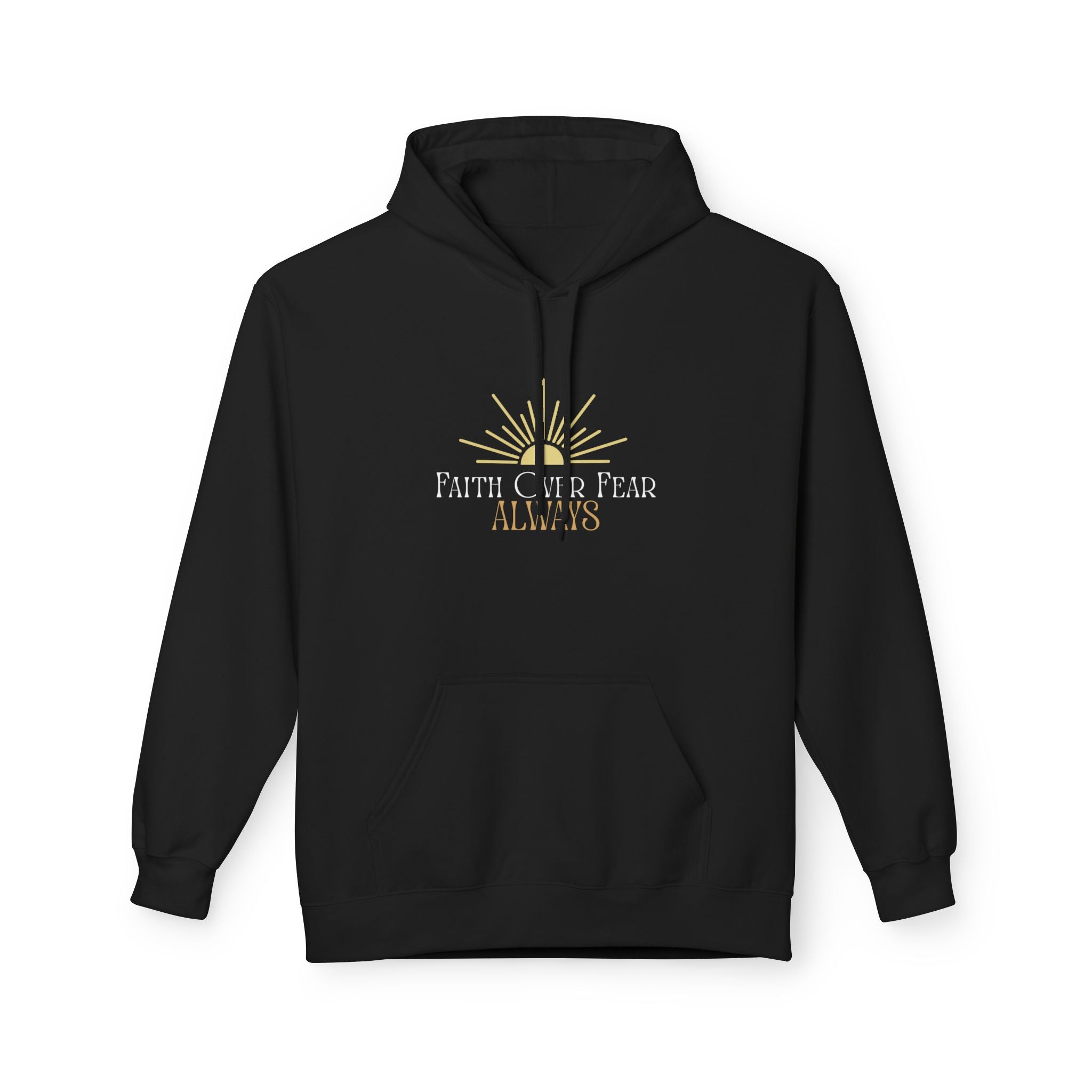 Faith Over Fear Hoodie, Inspirational Apparel, Unisex Hoodie, Cozy Sweatshirt, Motivational Gift