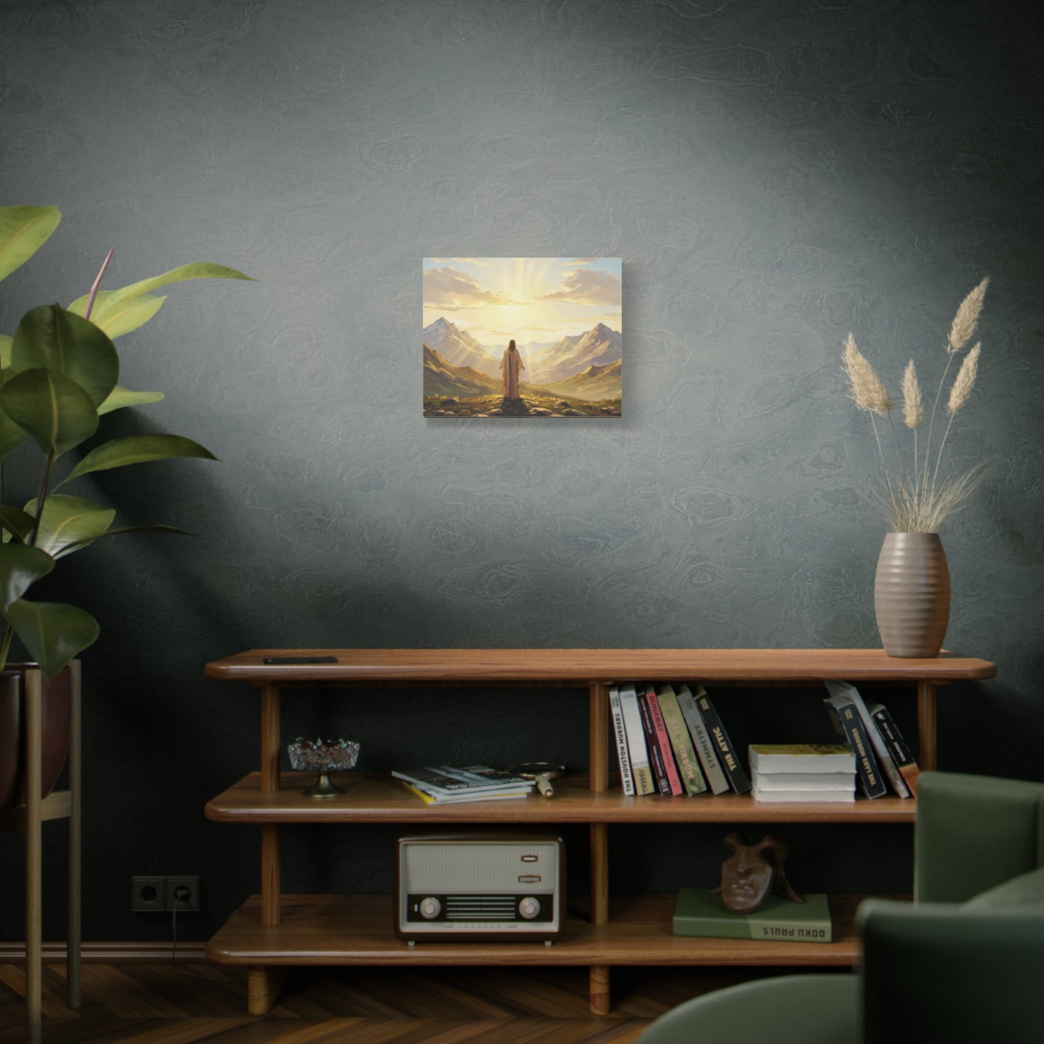 Inspirational Canvas Wall Art, Serenity in Nature, Jesus Artwork, Spiritual Decor, Motivational Gift, Christian Home Decoration