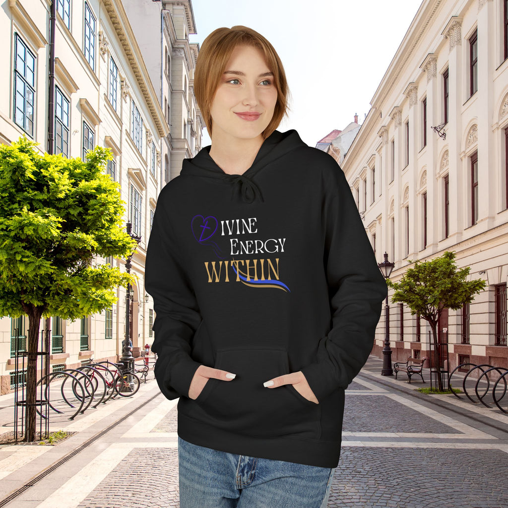 Divine Energy Within Hoodie – Unisex Spiritual Cozy  Sweatshirt, Faith & Light Collection, Inspirational Spiritual Apparel,  Motivational Gift