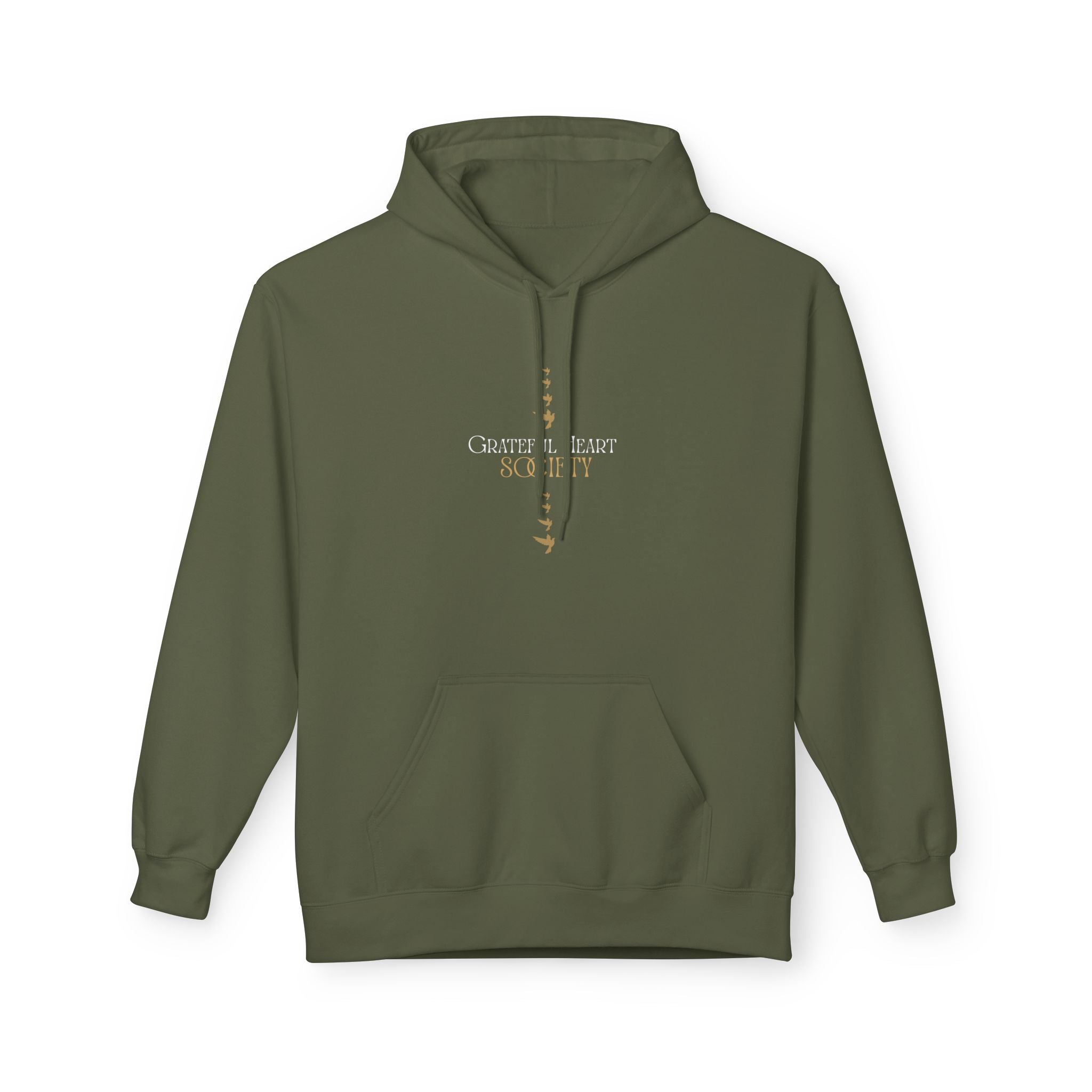 Grateful Heart Society Hoodie – Unisex Faith & Gratitude  Cozy Sweatshirt, Inspirational Spiritual Apparel,  Motivational Gift