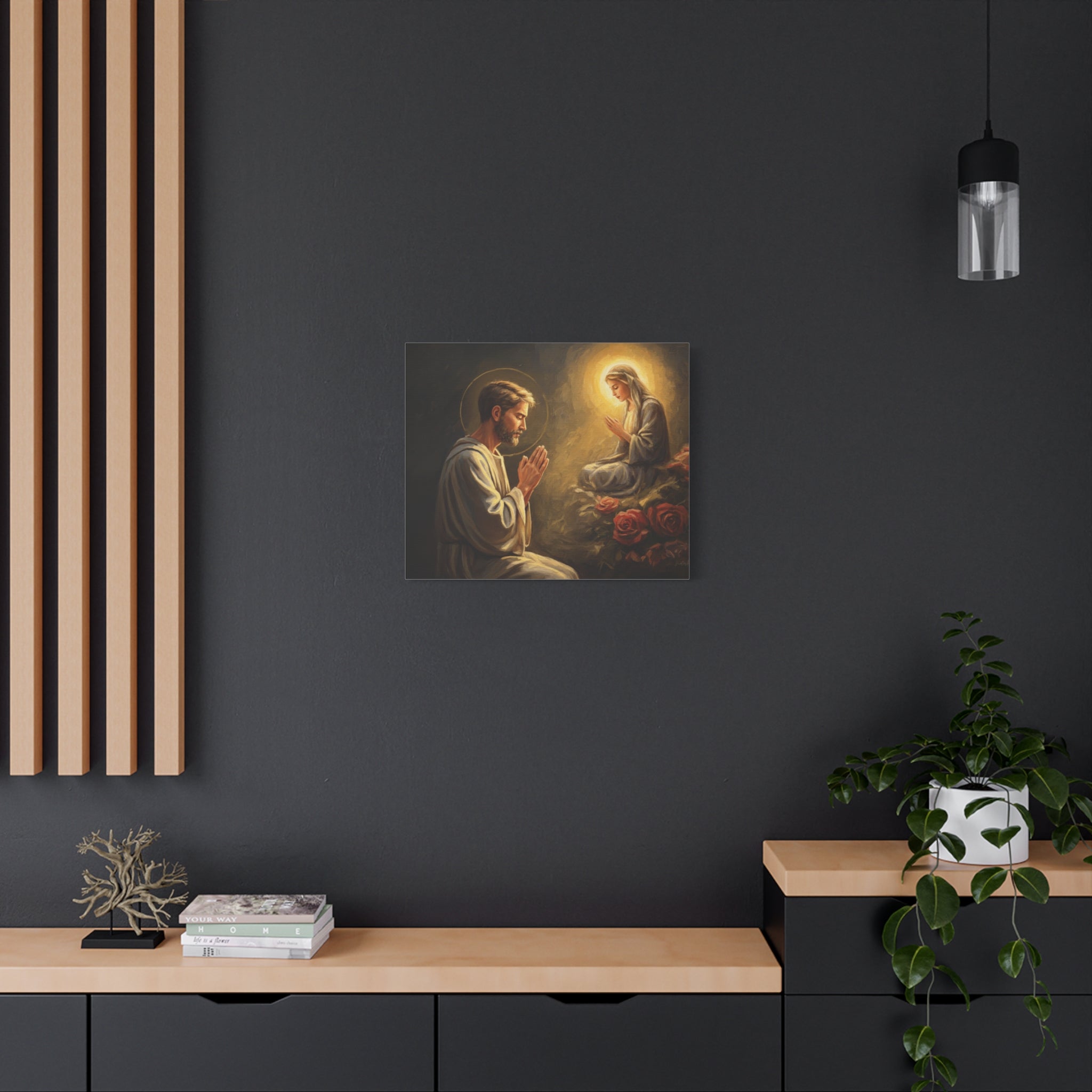 Faith-Inspired Matte Canvas Art, Spiritual Wall Decor, Prayer Artwork, Religious Gift, Home Blessing, Christian Decor