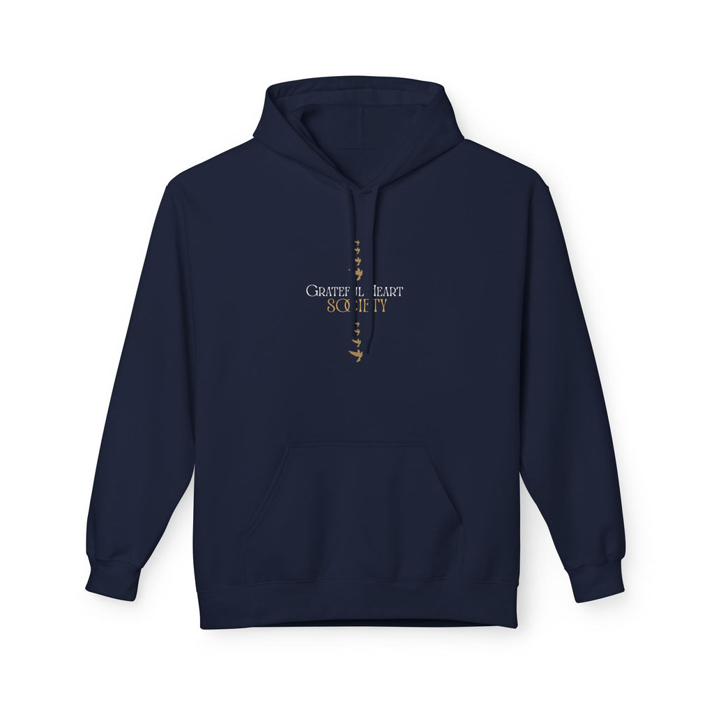 Grateful Heart Society Hoodie – Unisex Faith & Gratitude  Cozy Sweatshirt, Inspirational Spiritual Apparel,  Motivational Gift