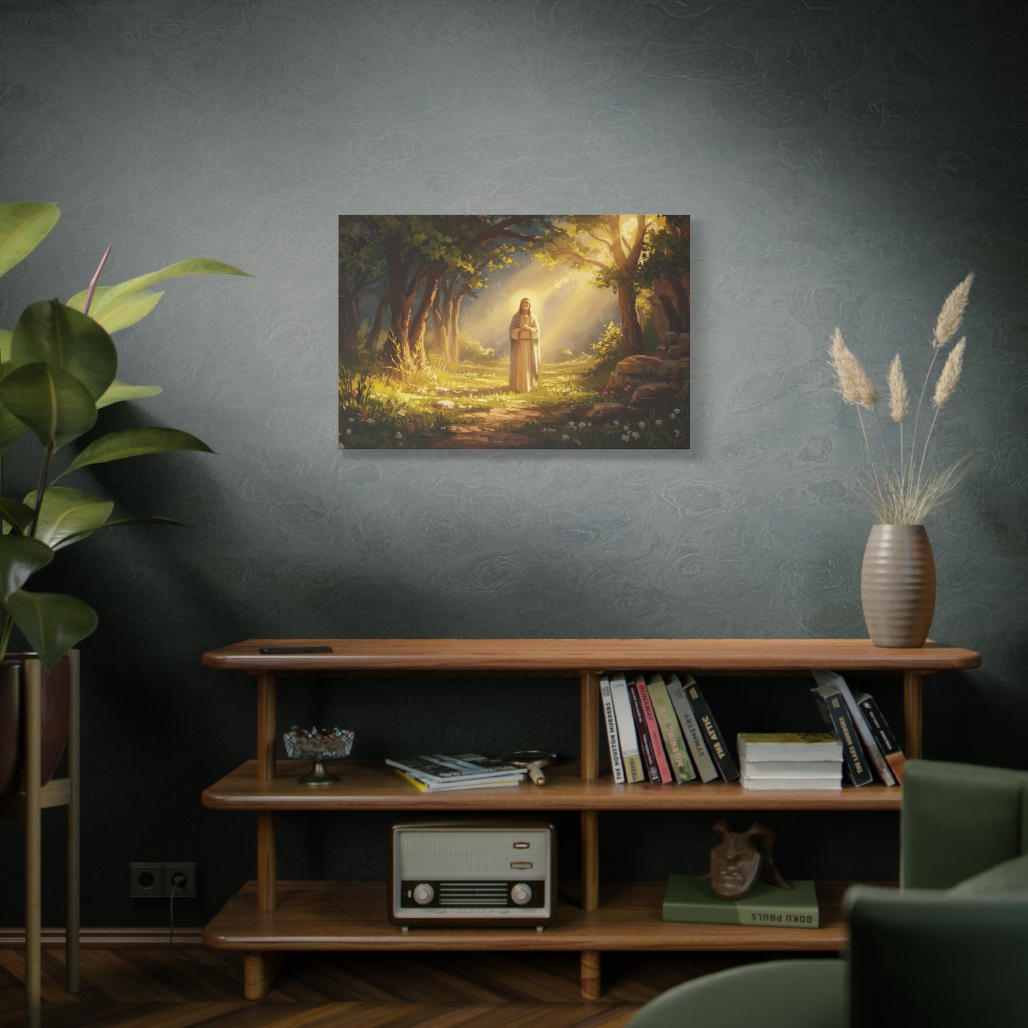 Serene Canvas Art Print, Inspirational Decor, Religious Wall Art, Nature Scene, Spiritual Home Decor, Gift for Believers