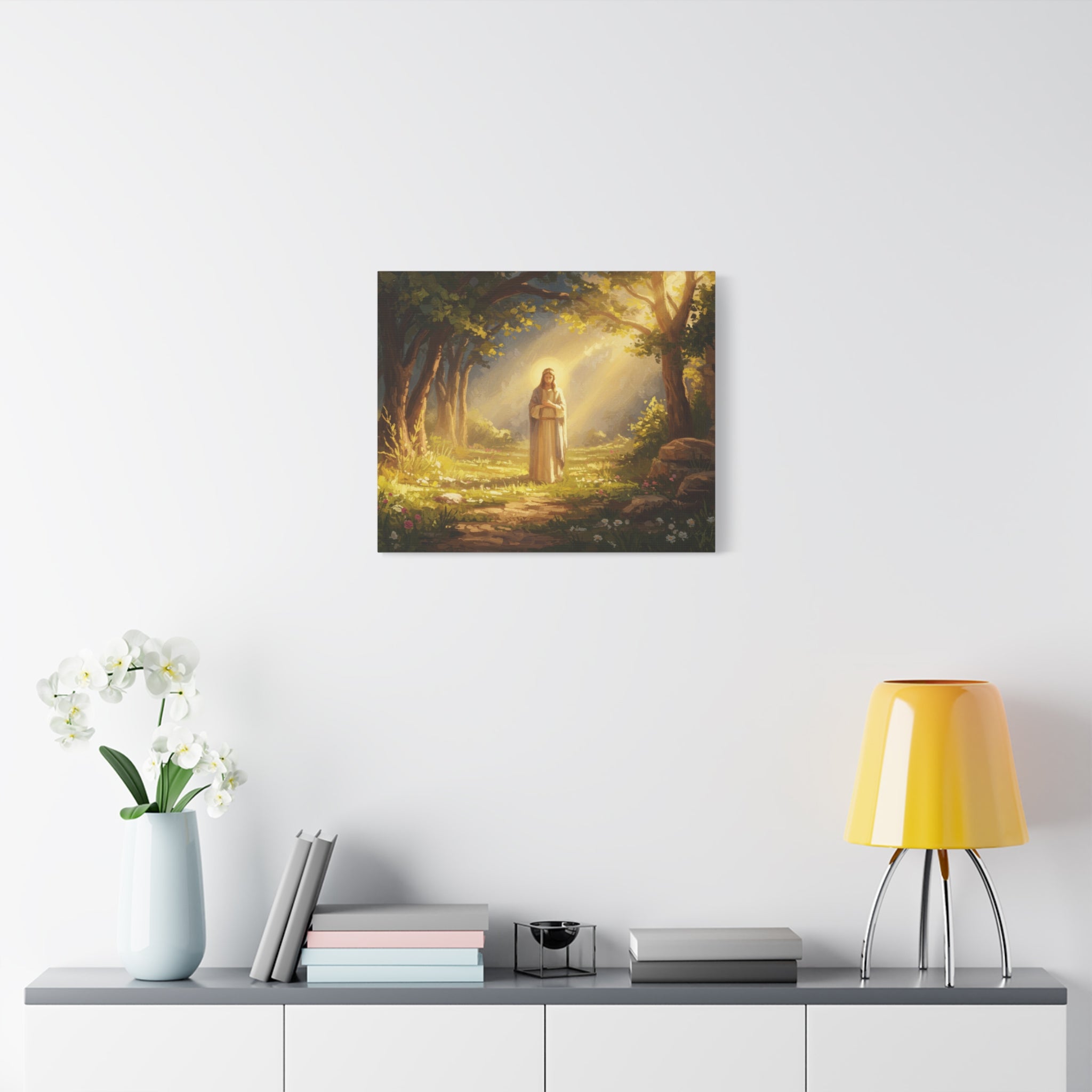 Serene Canvas Art Print, Inspirational Decor, Religious Wall Art, Nature Scene, Spiritual Home Decor, Gift for Believers