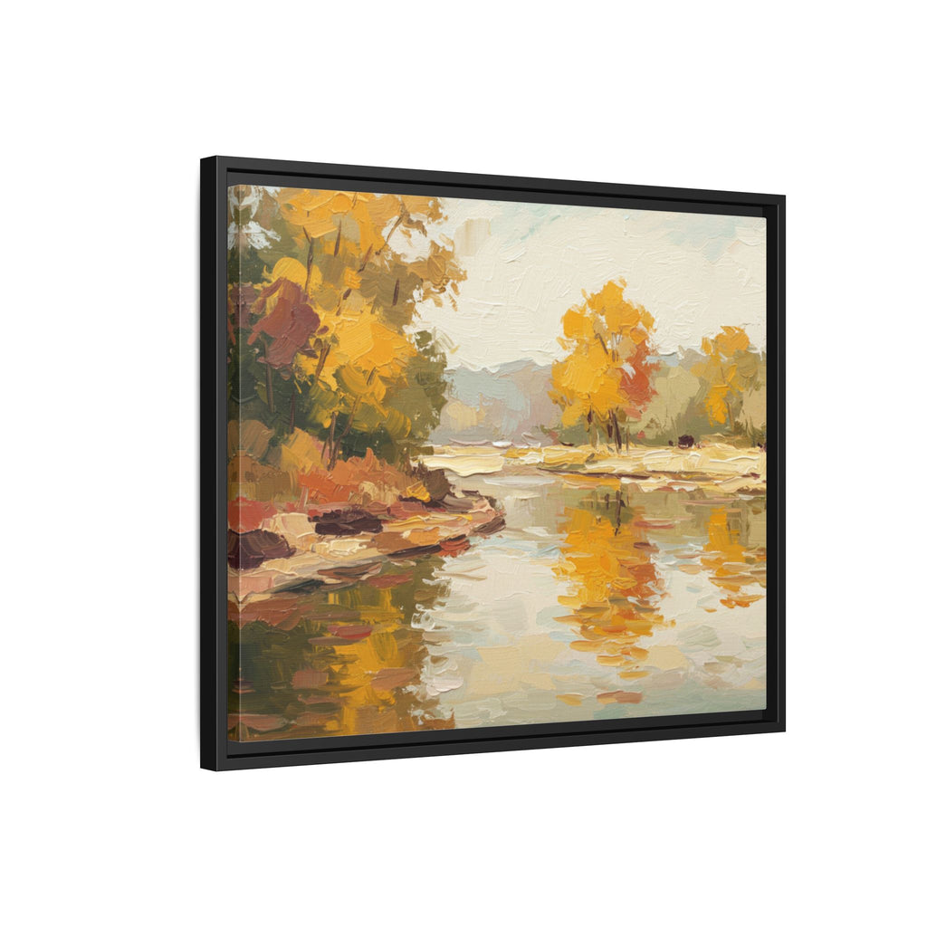 Framed Canvas Artwork, Landscape Decor, Autumn Art Print, Nature Wall Art, Home Decoration, Gift for Art Lovers