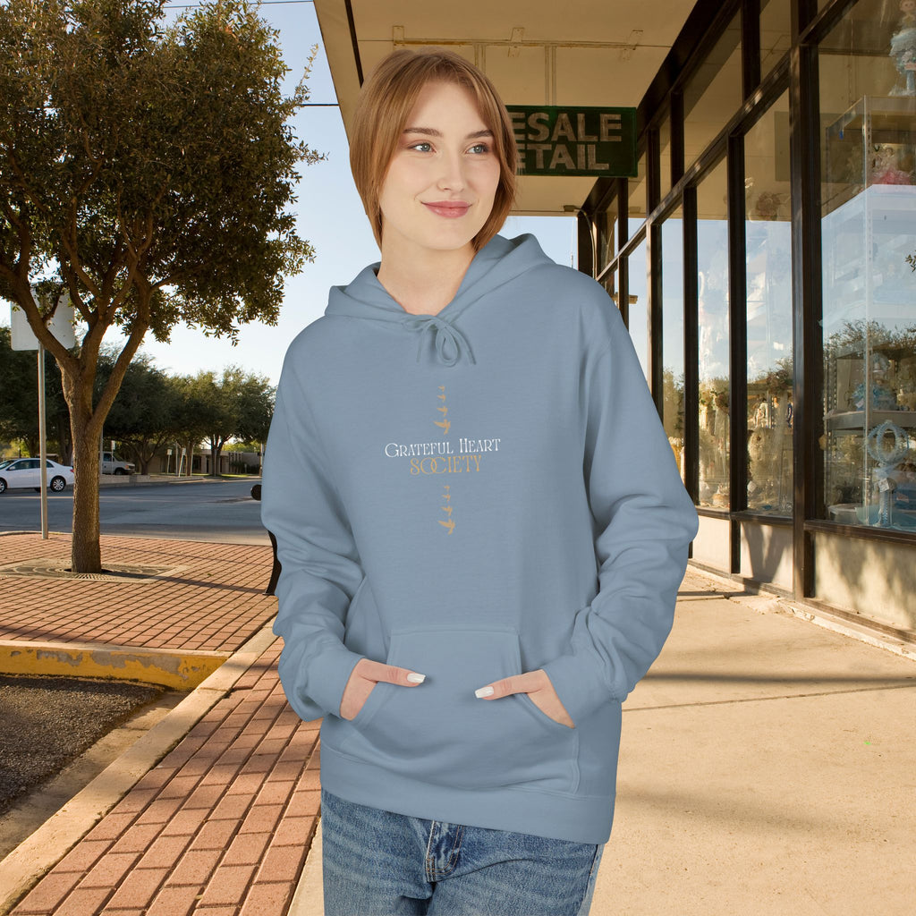 Grateful Heart Society Hoodie – Unisex Faith & Gratitude  Cozy Sweatshirt, Inspirational Spiritual Apparel,  Motivational Gift