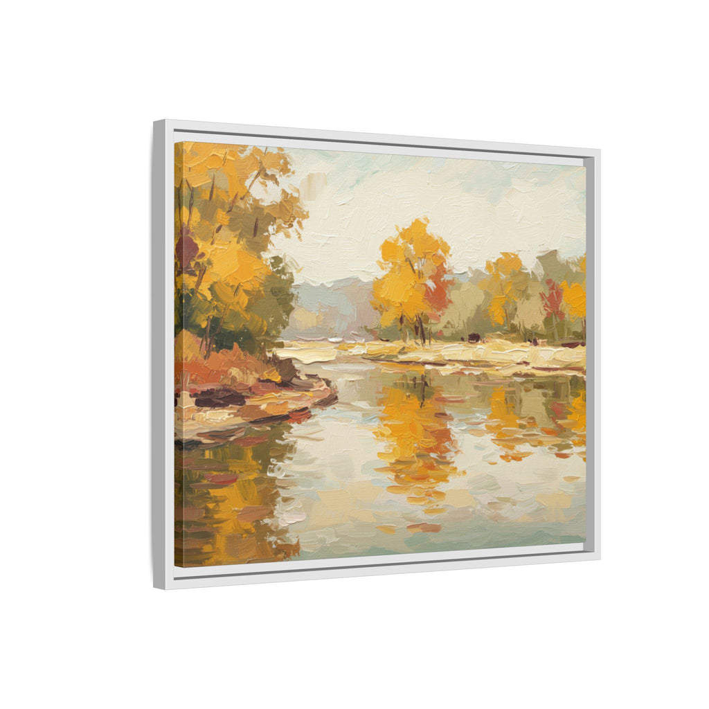 Framed Canvas Artwork, Landscape Decor, Autumn Art Print, Nature Wall Art, Home Decoration, Gift for Art Lovers