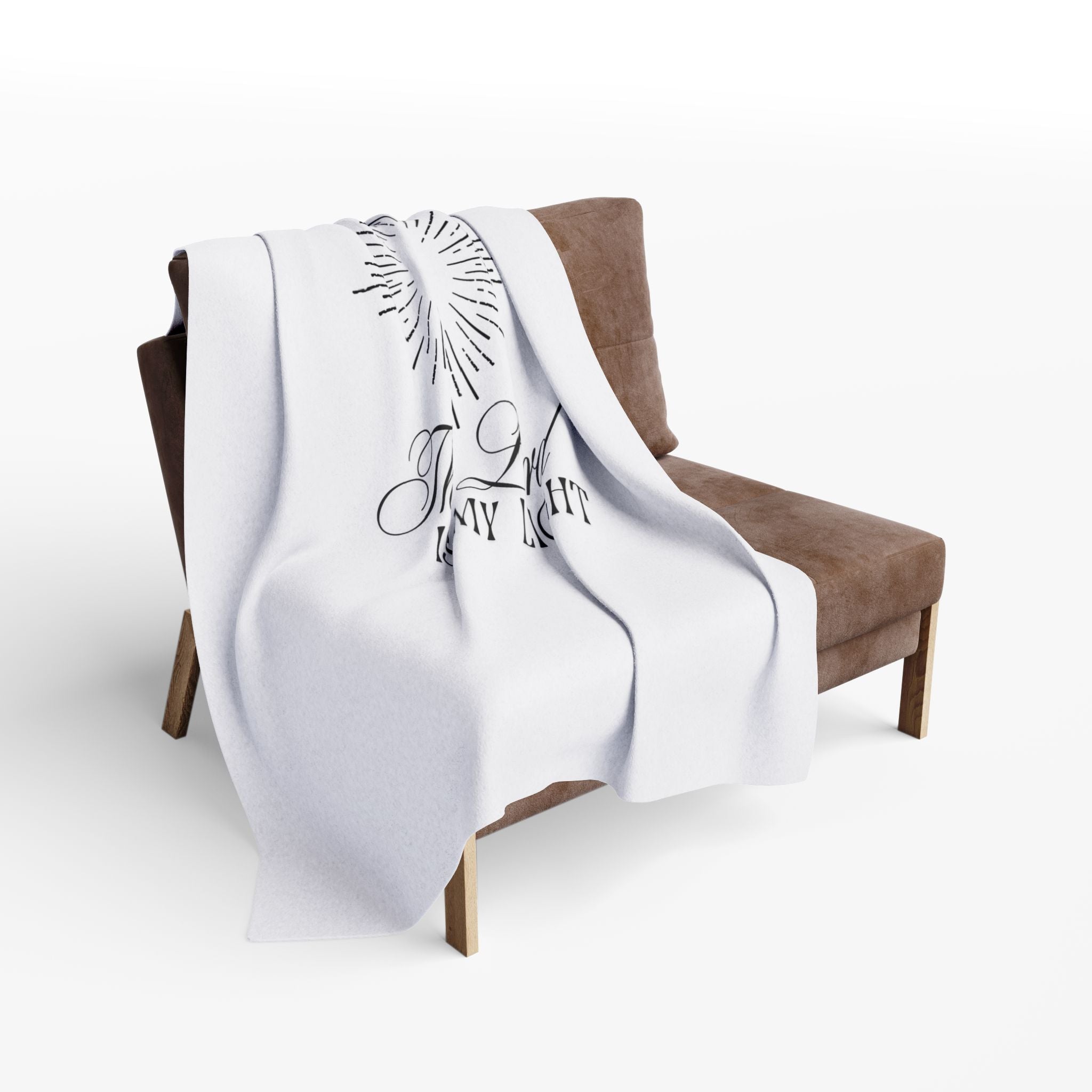 The Lord Is My Light – Bible Verse Blanket, Christian Faith Fleece Throw for Hope, Strength & Peaceful Inspiration