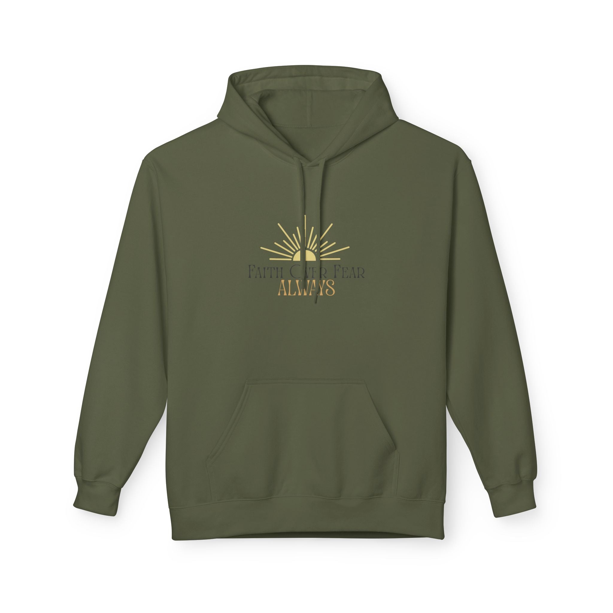 Faith Over Fear Hoodie, Inspirational Apparel, Unisex Hoodie, Cozy Sweatshirt, Motivational Gift