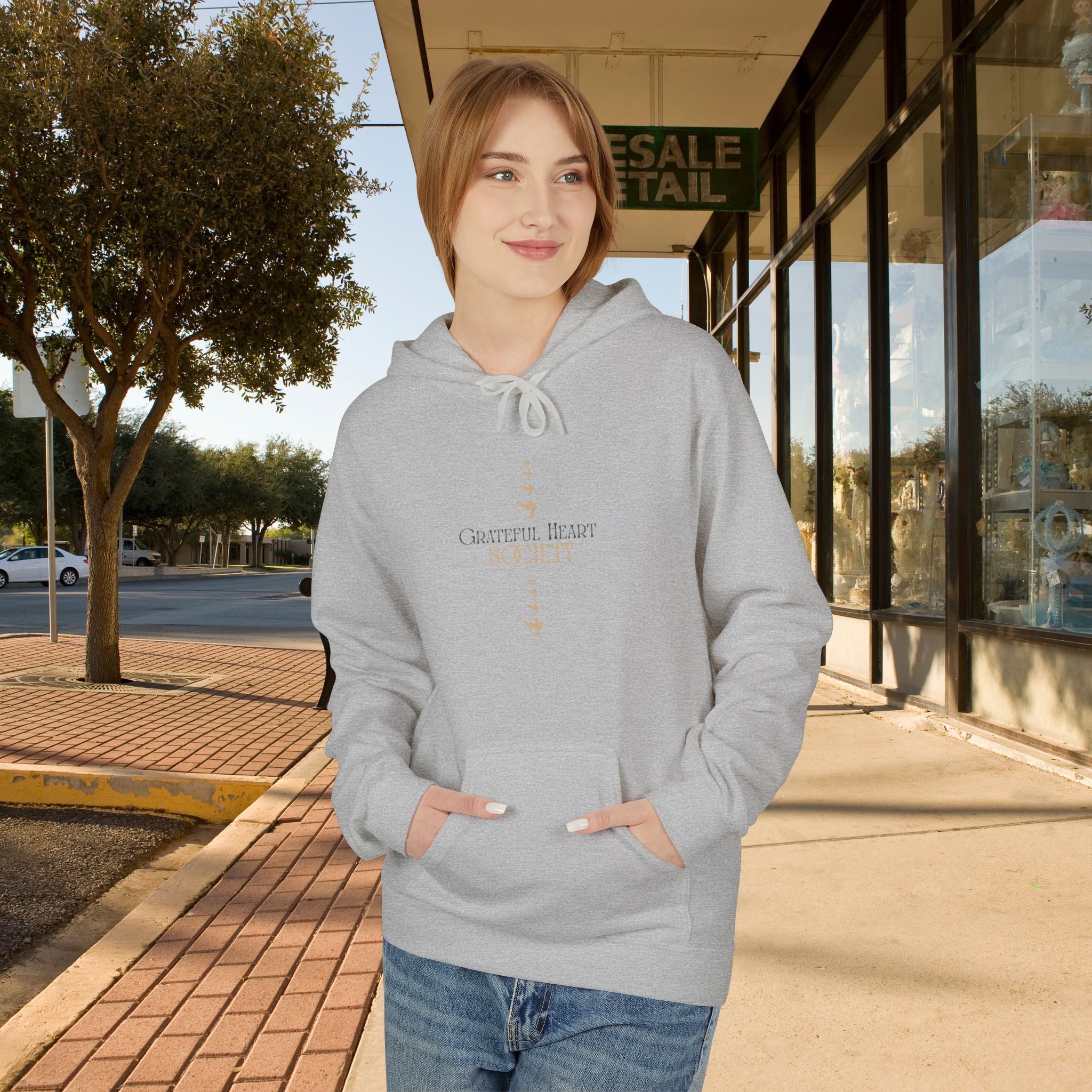 Grateful Heart Society Hoodie – Unisex Faith & Gratitude  Cozy Sweatshirt, Inspirational Spiritual Apparel,  Motivational Gift
