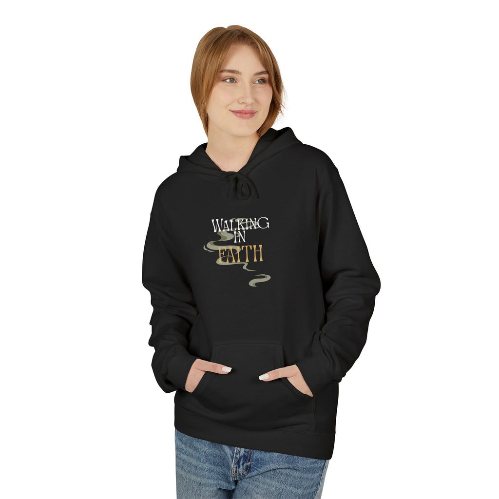 Walking in Faith Hoodie – Minimalist Unisex Sweatshirt, Christian Inspiration & Comfort ,  Inspirational Spiritual Apparel,  Motivational Gift