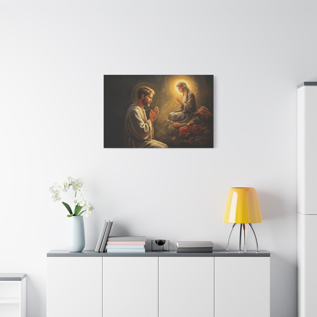 Faith-Inspired Matte Canvas Art, Spiritual Wall Decor, Prayer Artwork, Religious Gift, Home Blessing, Christian Decor
