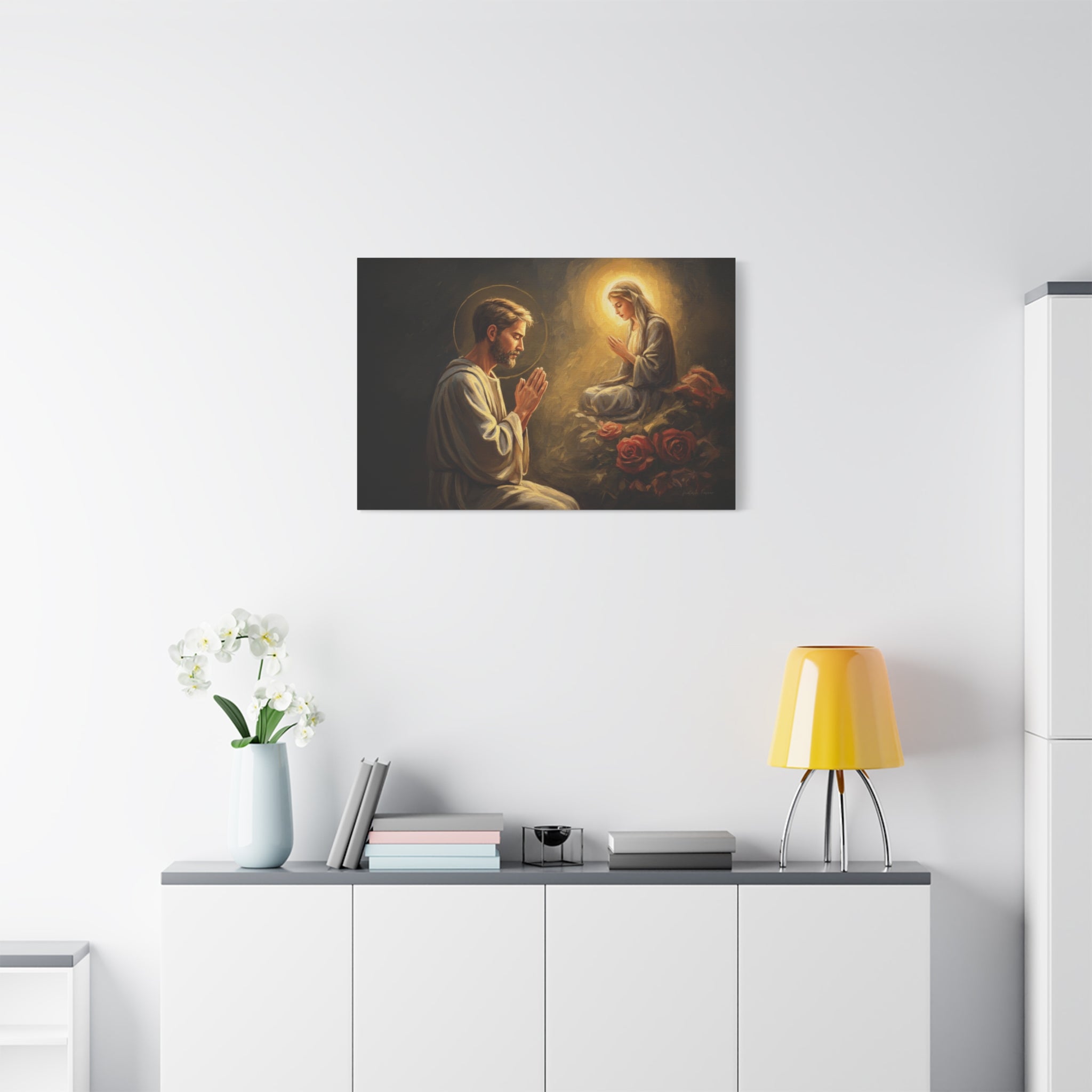Faith-Inspired Matte Canvas Art, Spiritual Wall Decor, Prayer Artwork, Religious Gift, Home Blessing, Christian Decor