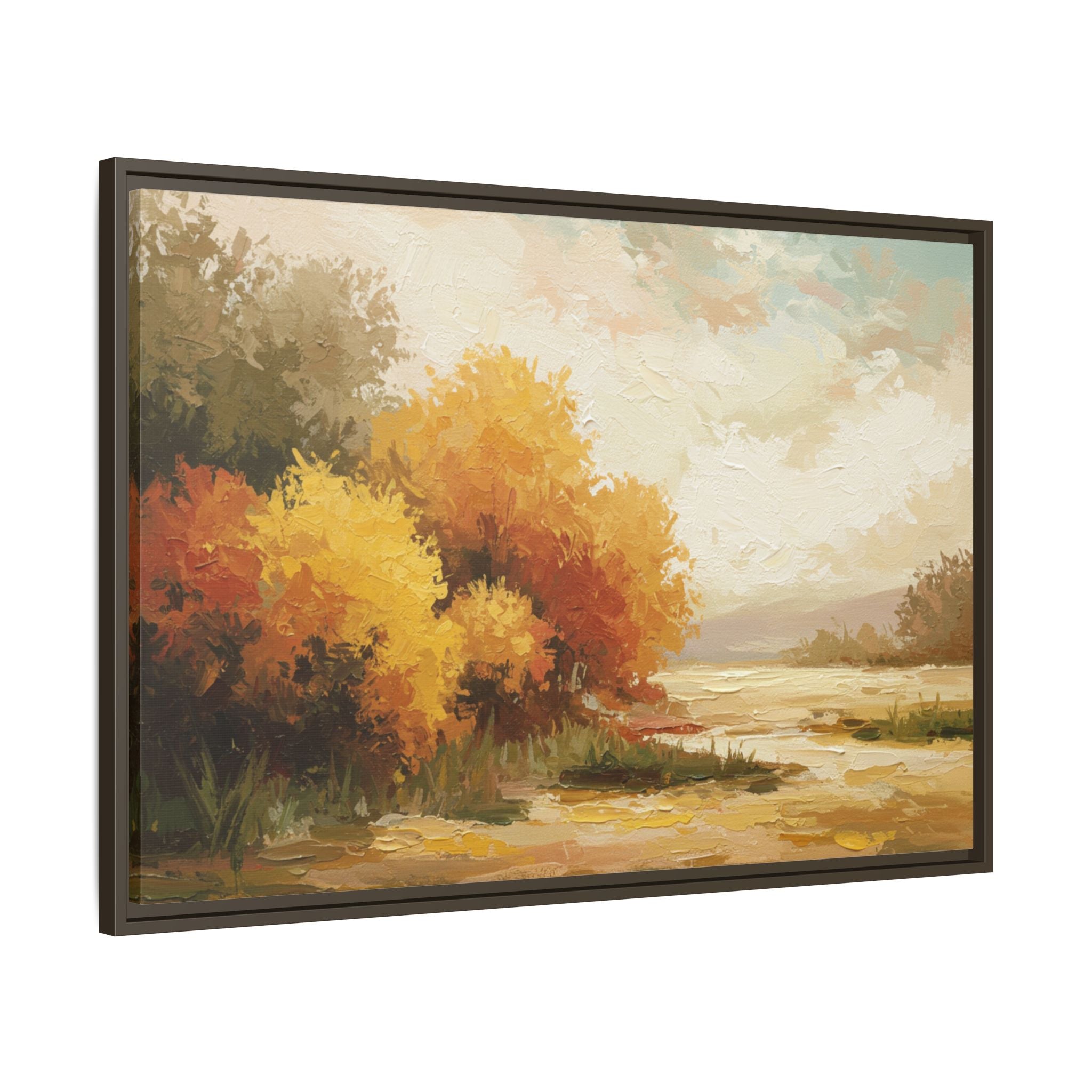 Autumn Landscape Framed Canvas Print, Perfect for Home Decor, Original Art, Gift for Nature Lovers, Wall Art, Fall Decor