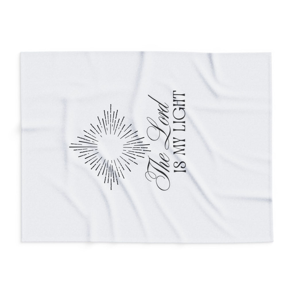The Lord Is My Light – Bible Verse Blanket, Christian Faith Fleece Throw for Hope, Strength & Peaceful Inspiration